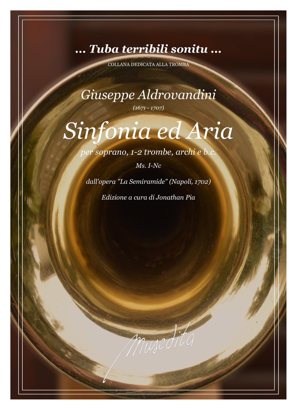G. Aldrovandini: Sinfonia e Aria "Agitato è il mio pensiero" (ms, I-Nc)