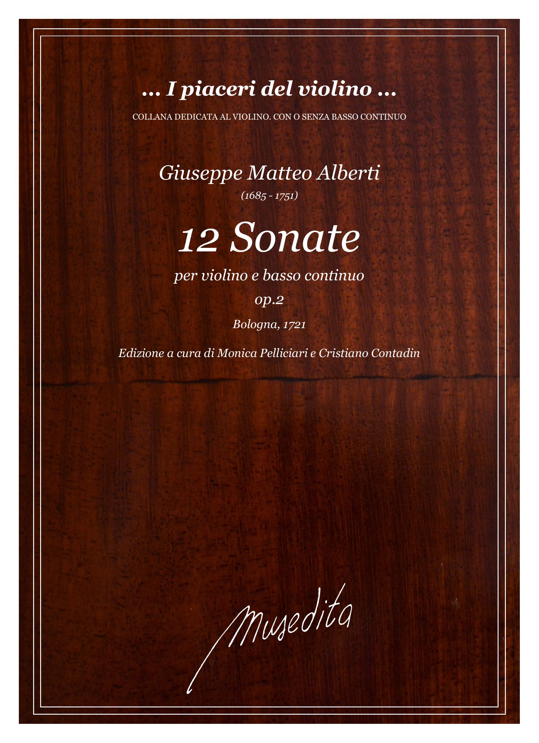 G.M. Alberti: 12 Sonate op.2 (Bologna, 1721)