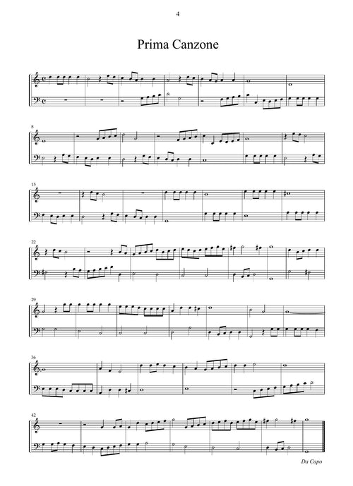 A. Banchieri: Moderna armonia di canzoni alla francese op.26 (Venezia, 1612)