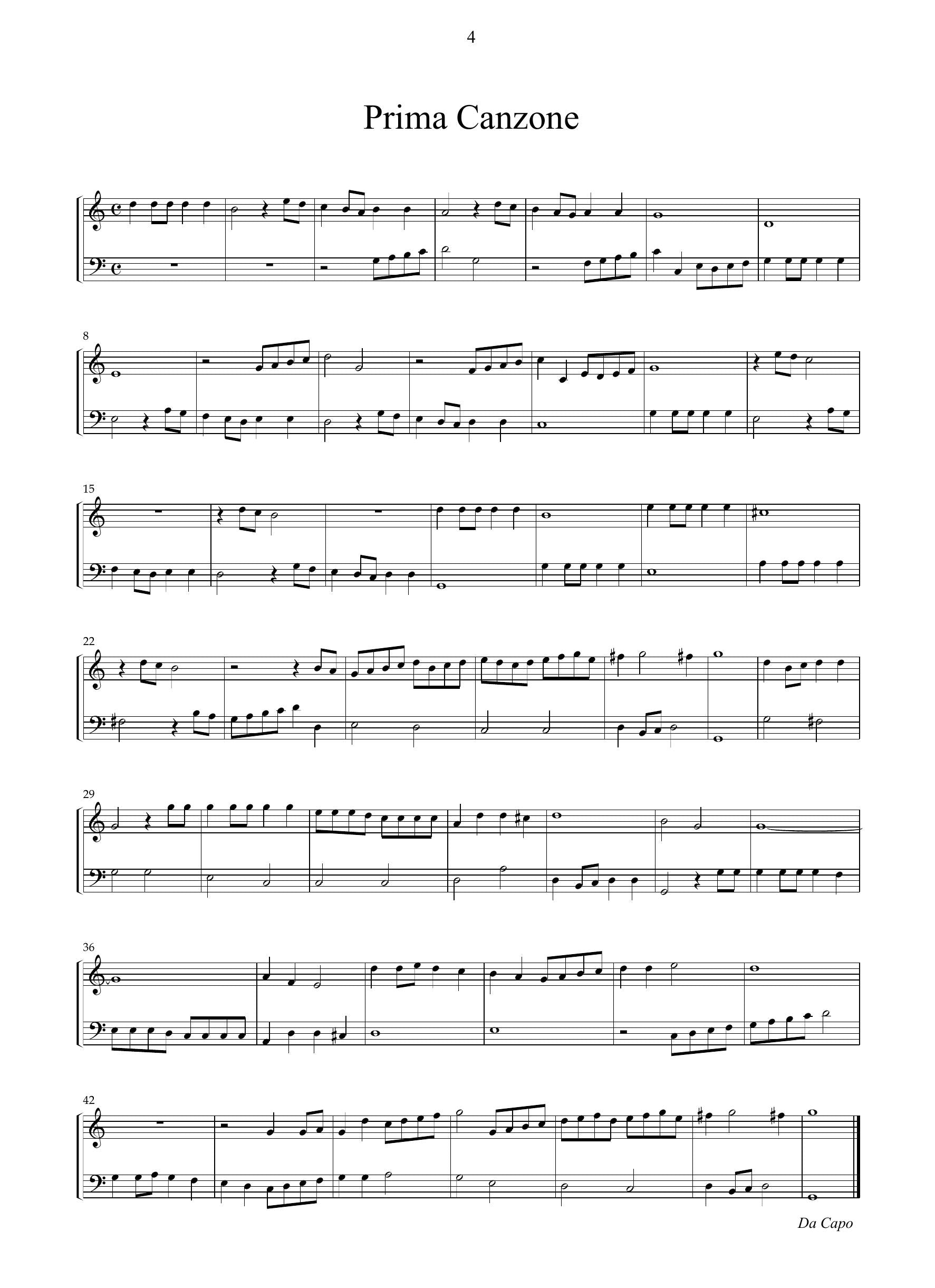 A. Banchieri: Moderna armonia di canzoni alla francese op.26 (Venezia, 1612) (versione per organo)
