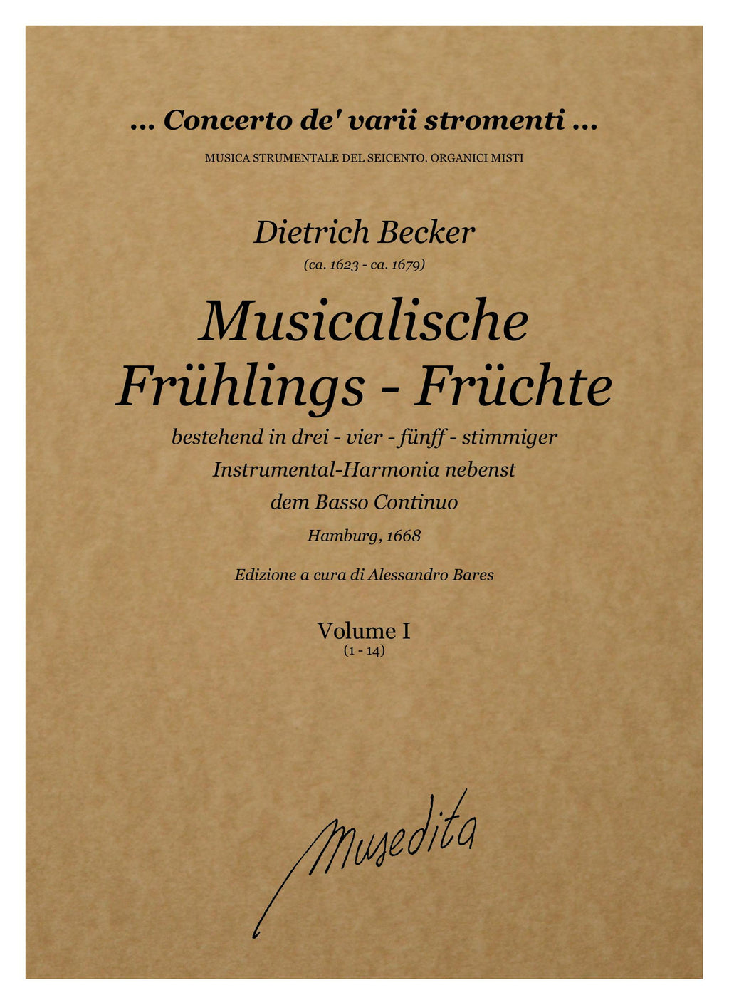 D. Becker: Musicalische Frühlings-Früchte (Hamburg, 1668)