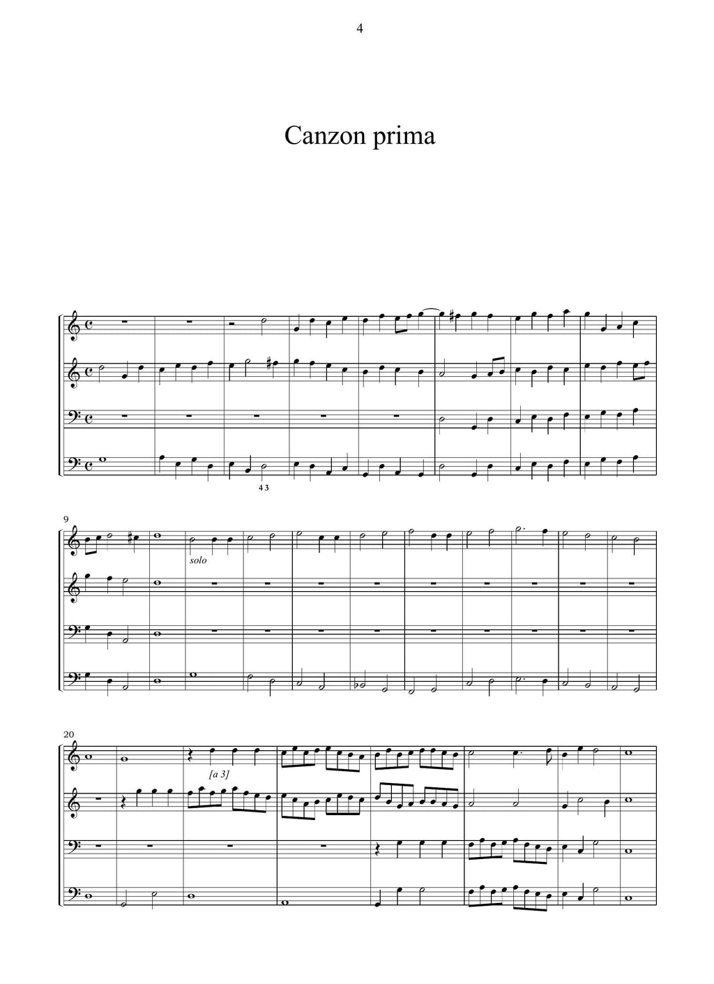 S. Bernardi: 7 Canzoni a tre strumenti (Venezia, 1627)