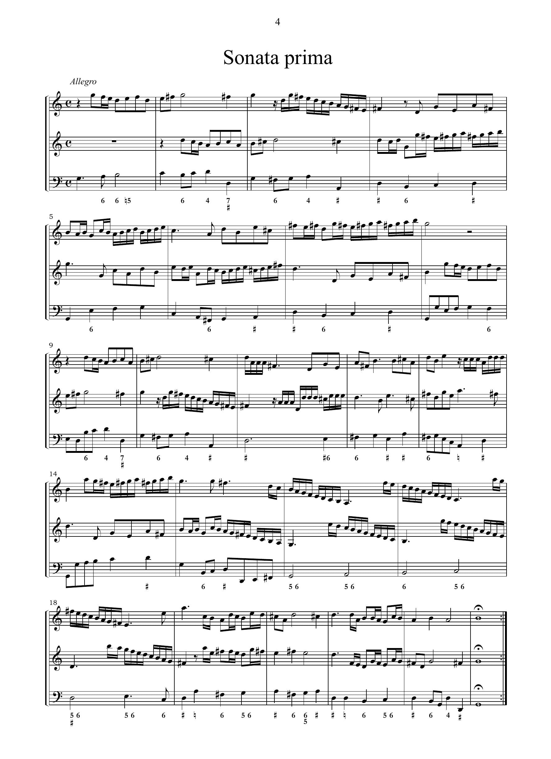 G.M. Bononcini: Primi frutti del giardino musicale op.1 (Venezia, 1666)