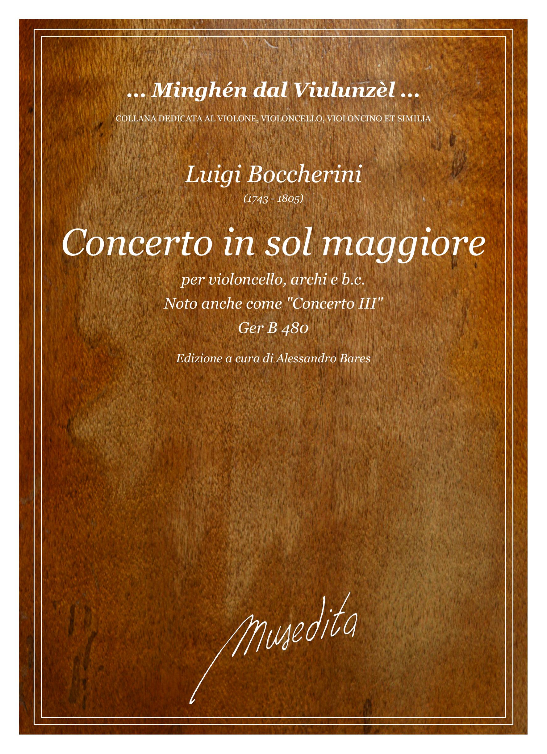 L. Boccherini: Concerto in sol maggiore GerB 480