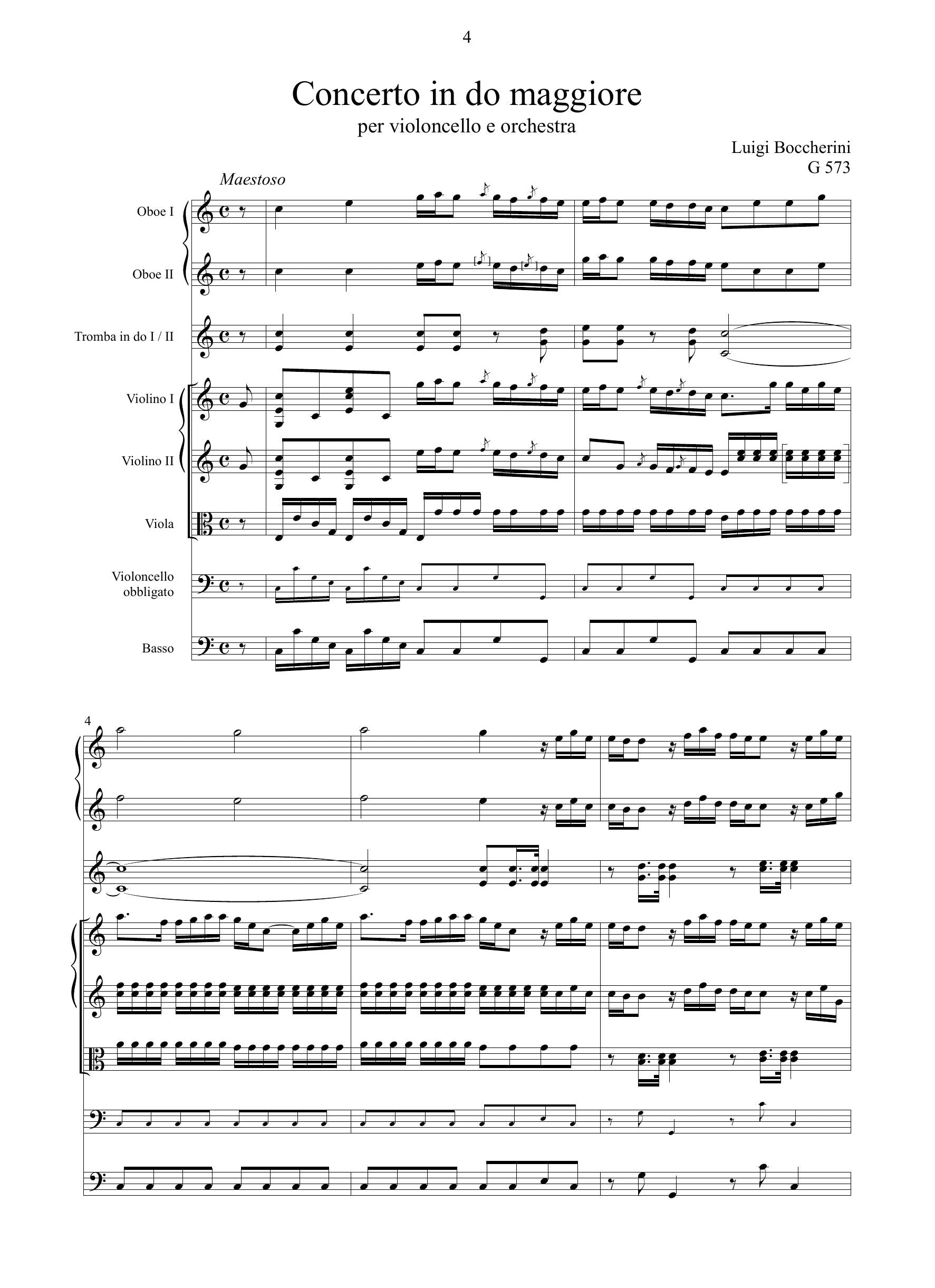 L. Boccherini: Concerto in do maggiore GerB 573