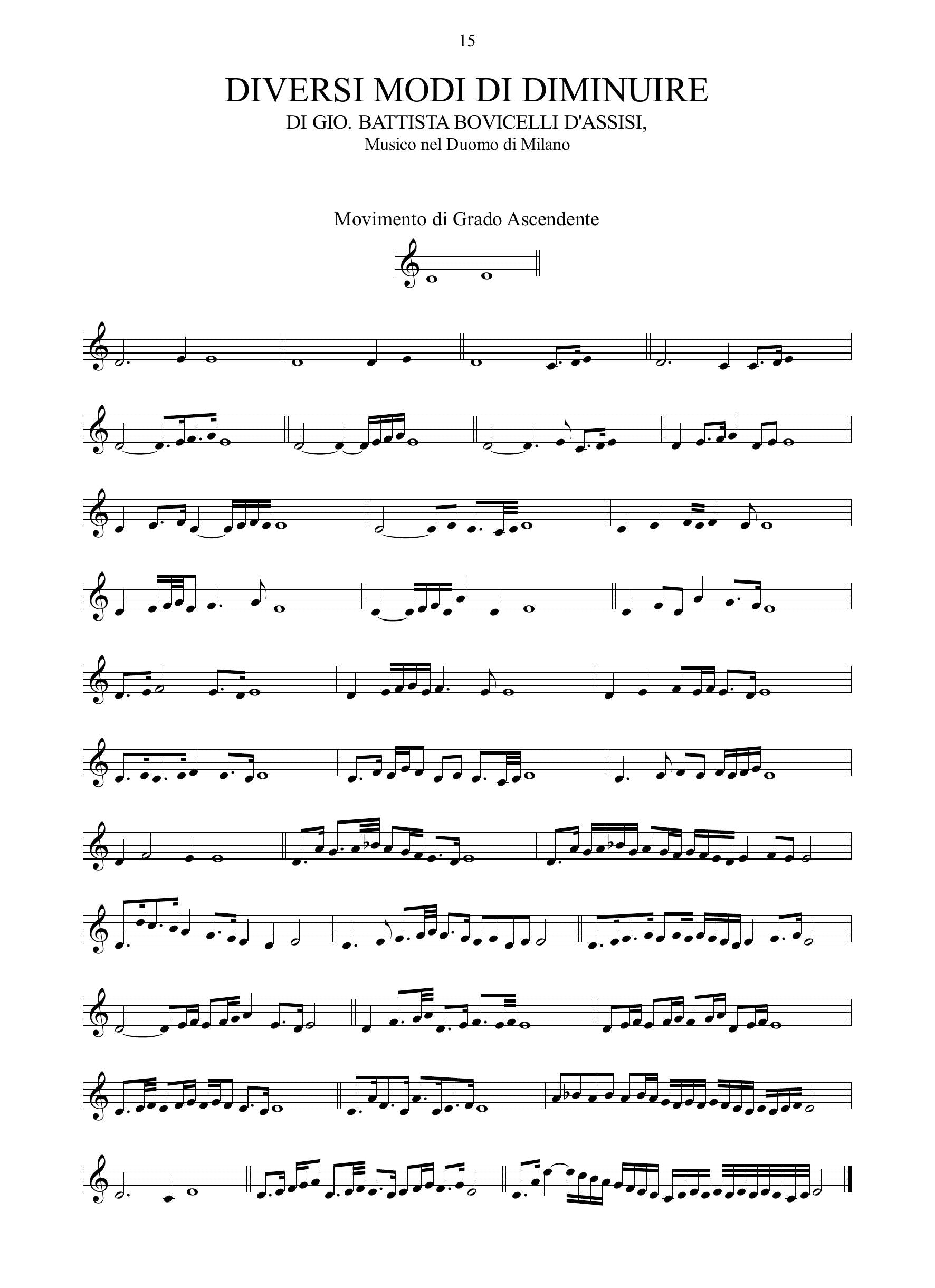 G.B. Bovicelli: Regole, passaggi di musica, madrigali e motetti passeggiati (Venezia, 1594)