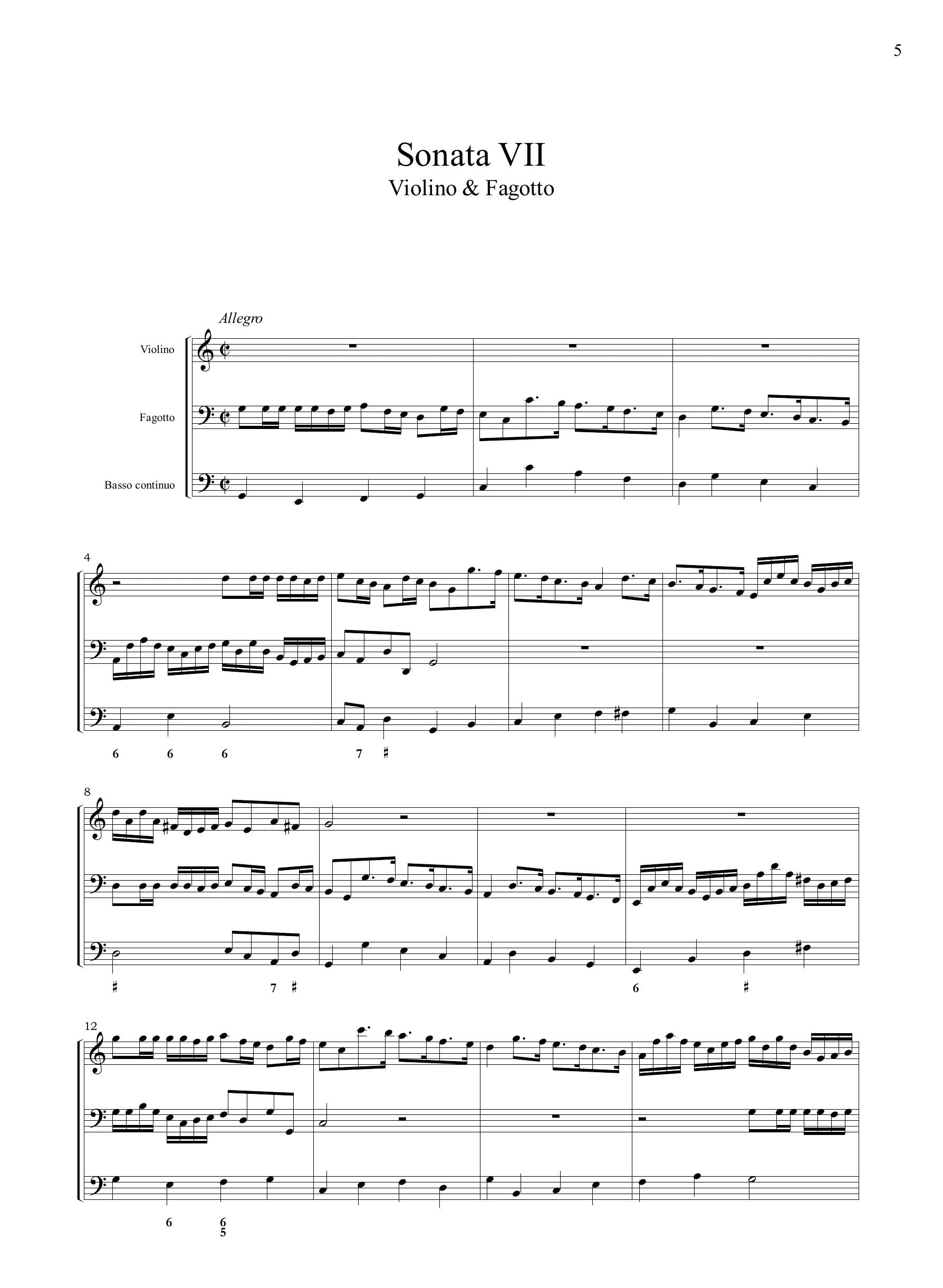 Ph.Fr. Buchner: 9 Sonate per fagotto con 1 - 2 violini e b.c. (Frankfurt, 1662)