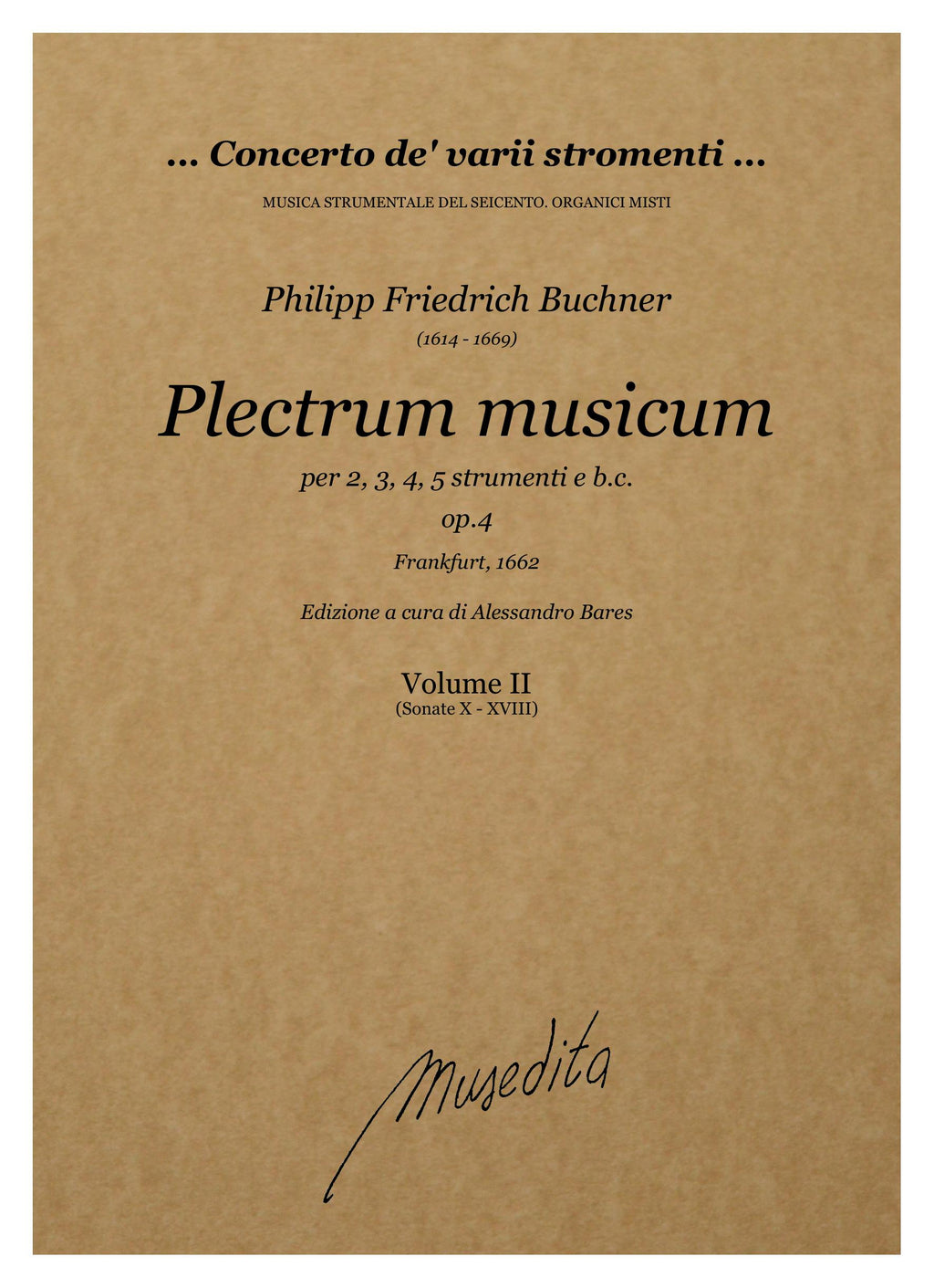 Ph.Fr. Buchner: Plectrum musicum op.4 (Frankfurt, 1662)
