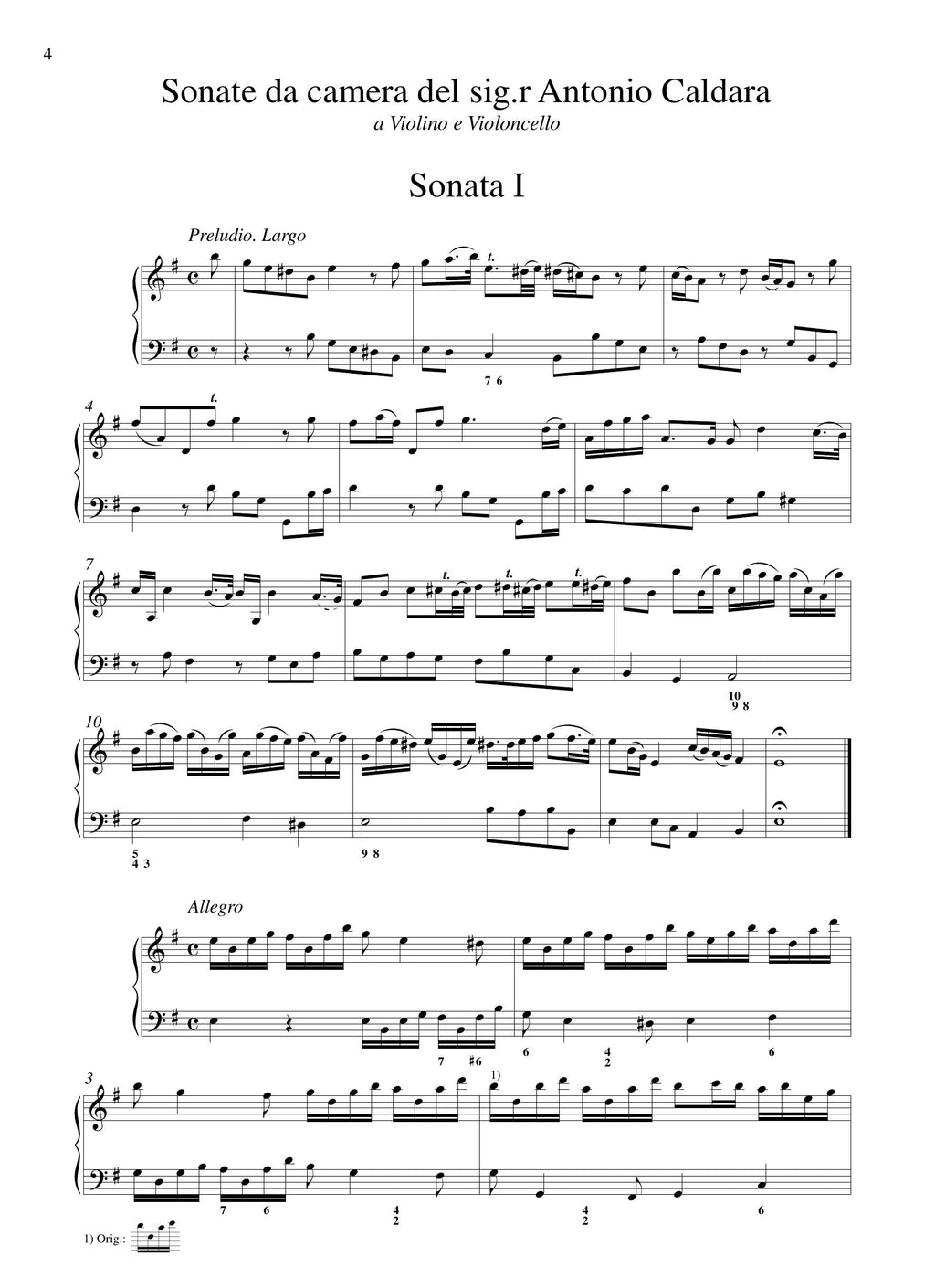 A. Caldara: 8 Sonate (Ms, A-Wn)