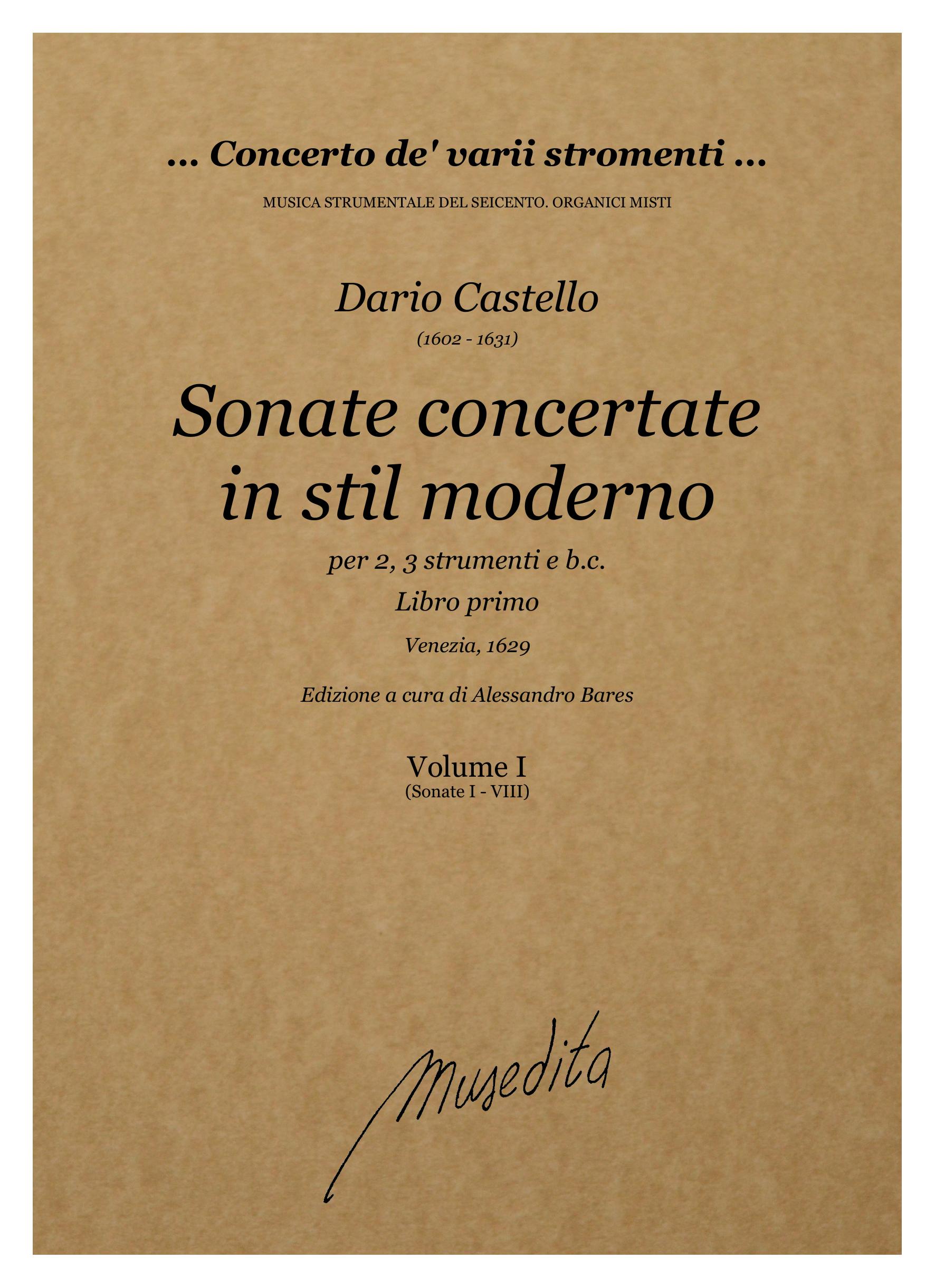 D. Castello: Sonate concertate in stil moderno (libro primo)(Venezia, 1629)
