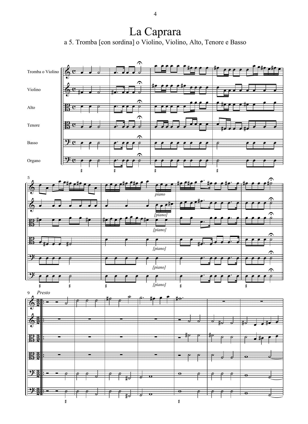 M. Cazzati: 3 Sonate per tromba, archi e b.c. (Bologna, 1665)