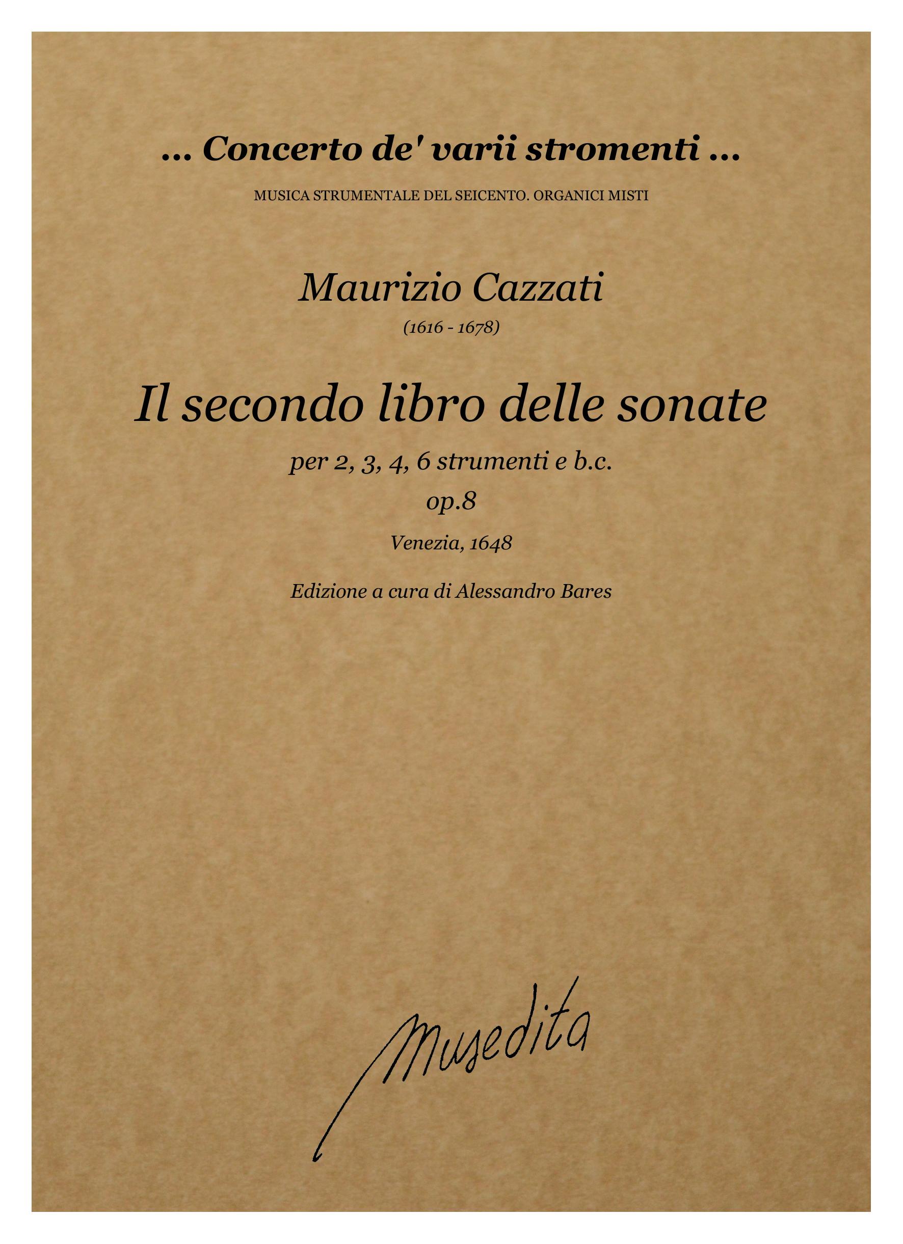 M. Cazzati: Il secondo libro delle sonate op.8 (Venezia, 1648)
