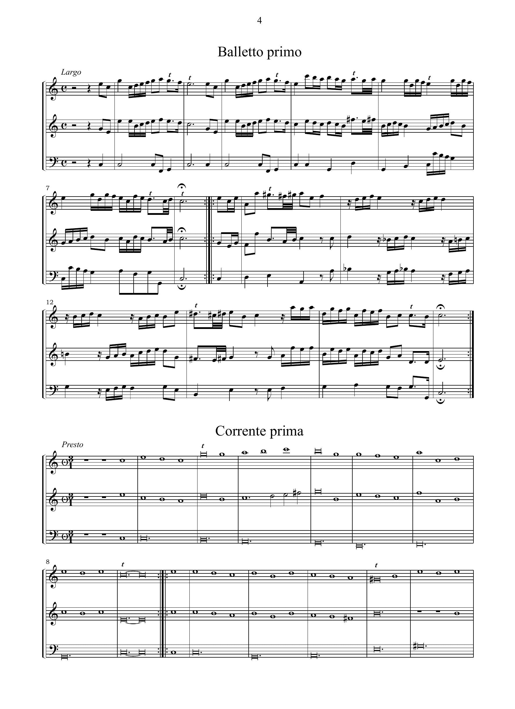 M. Cazzati: Correnti e balletti op.30 (Bologna, 1662)