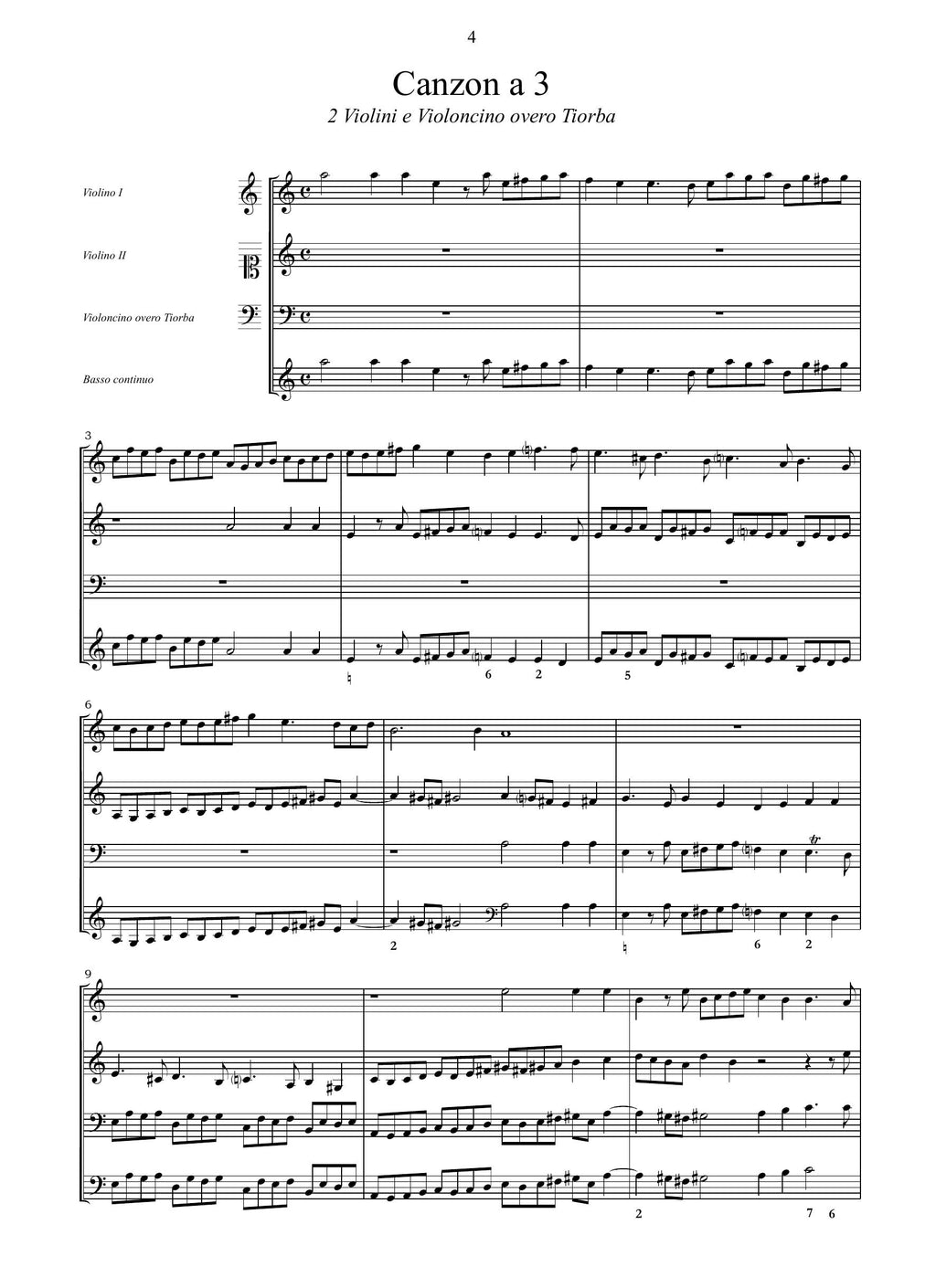 F. Cavalli: Canzoni e sonate a 3, 4, 6, 8, 10 e 12 (Venezia, 1656)