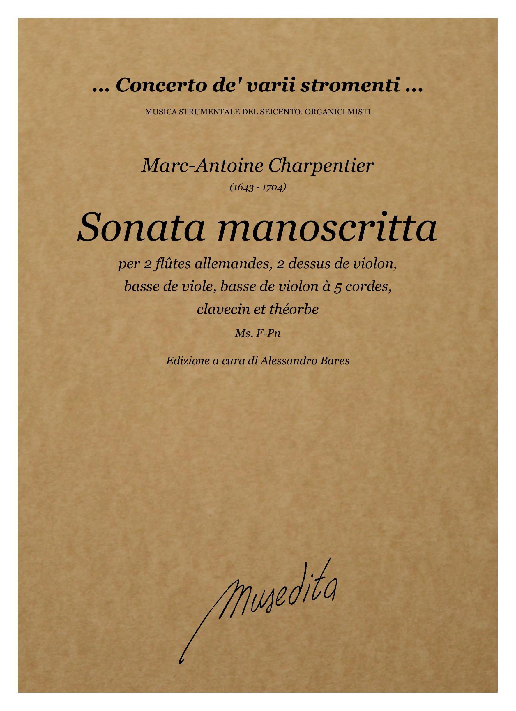 M.A. Charpentier: Sonata manoscritta (F-Pn)