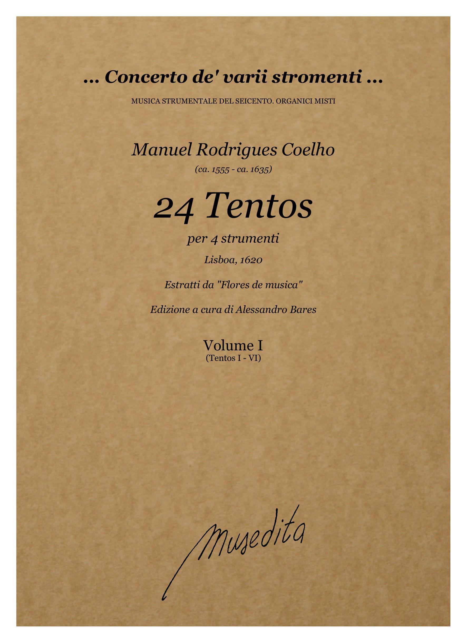 M.R. Coelho: 24 Tentos a quattro parti (Lisboa, 1620)