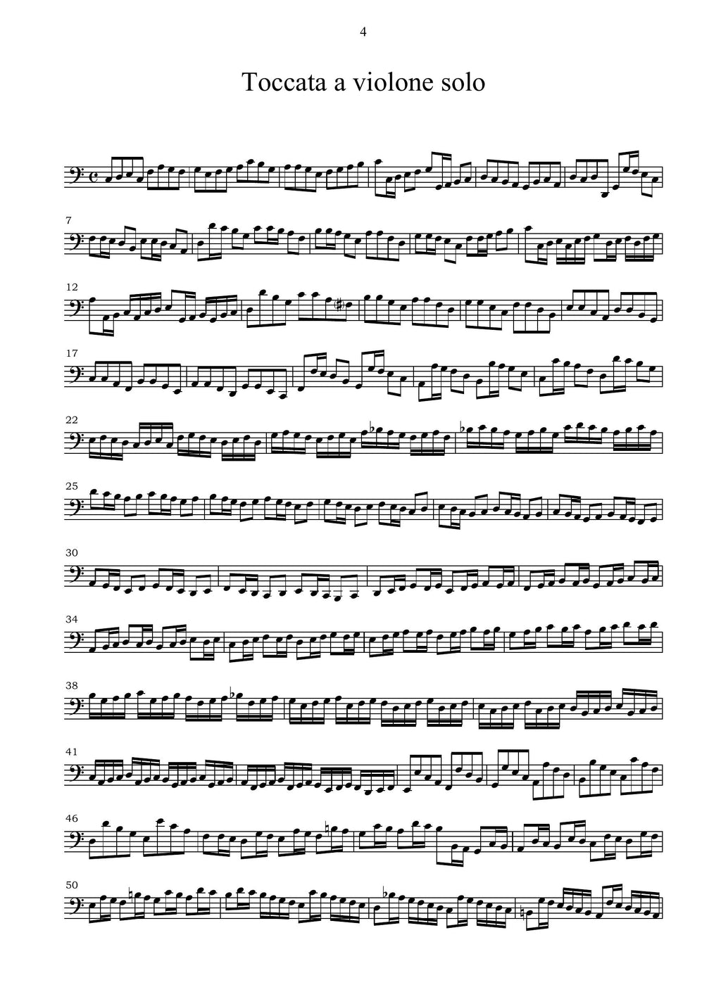 G. Colombi: 4 Composizioni per il violone (Ms, I-MOe)