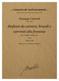 G. Colombi: Sinfonie da camera, brandi e correnti [...] op.1 (Bologna, 1668)