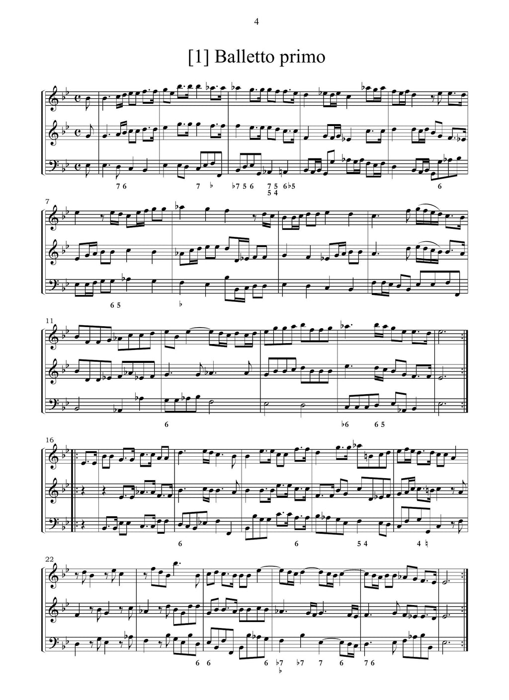 G. Colombi: Balletti, correnti, gighe e sarabande op.3 (Bologna, 1674)