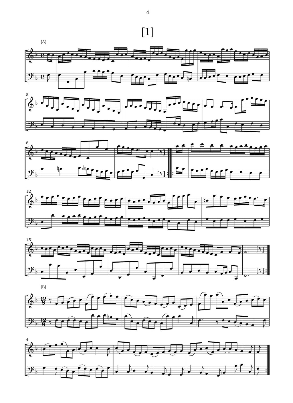 G. Colombi: 57 Danze e Toccate (Ms, I-MOe)