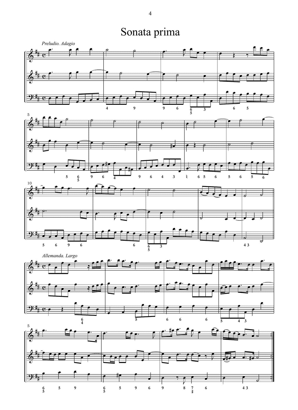 A. Corelli: Sonate da camera a tre op.2 (Bologna, 1685)