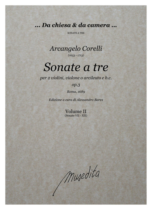 A. Corelli: Sonate a tre op.3 (Roma, 1689)