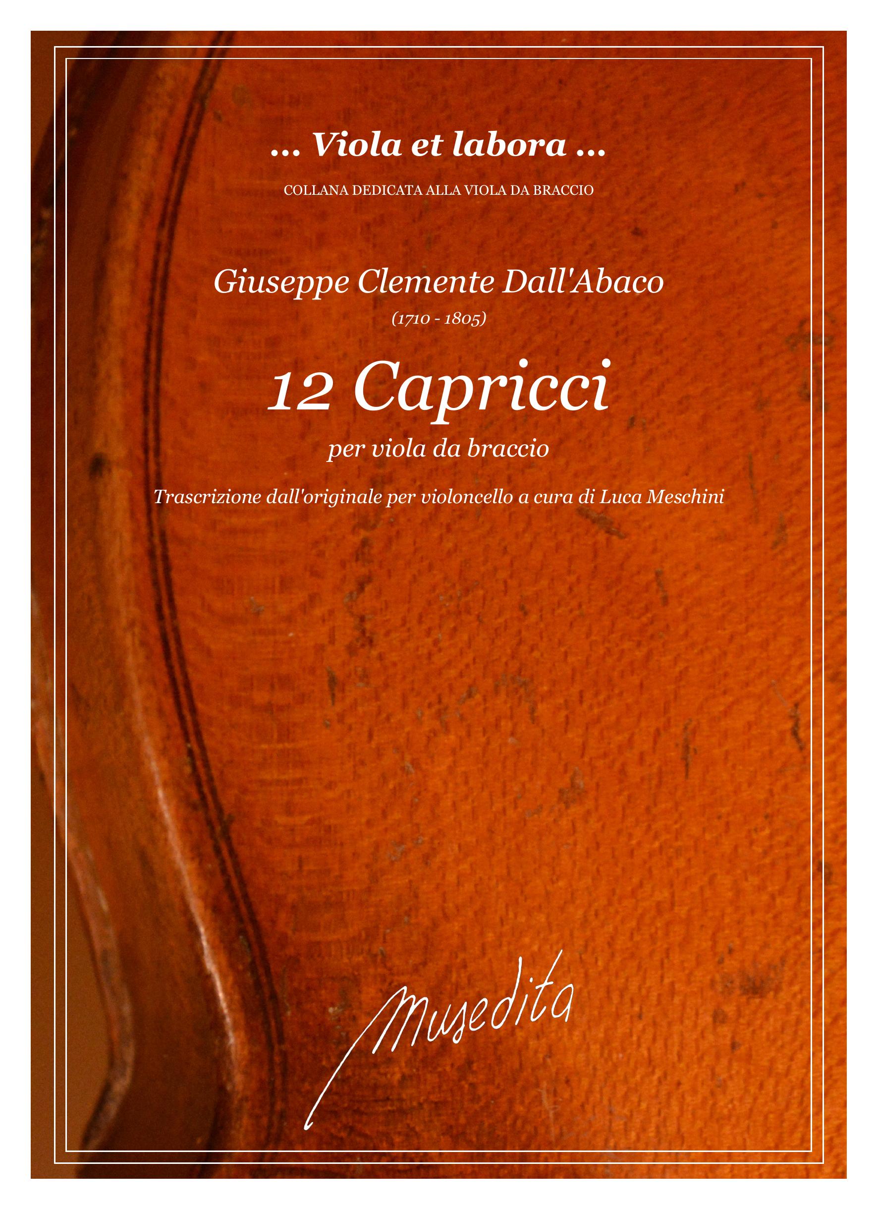 G.M. Dall'Abaco: 12 Capricci per viola da braccio