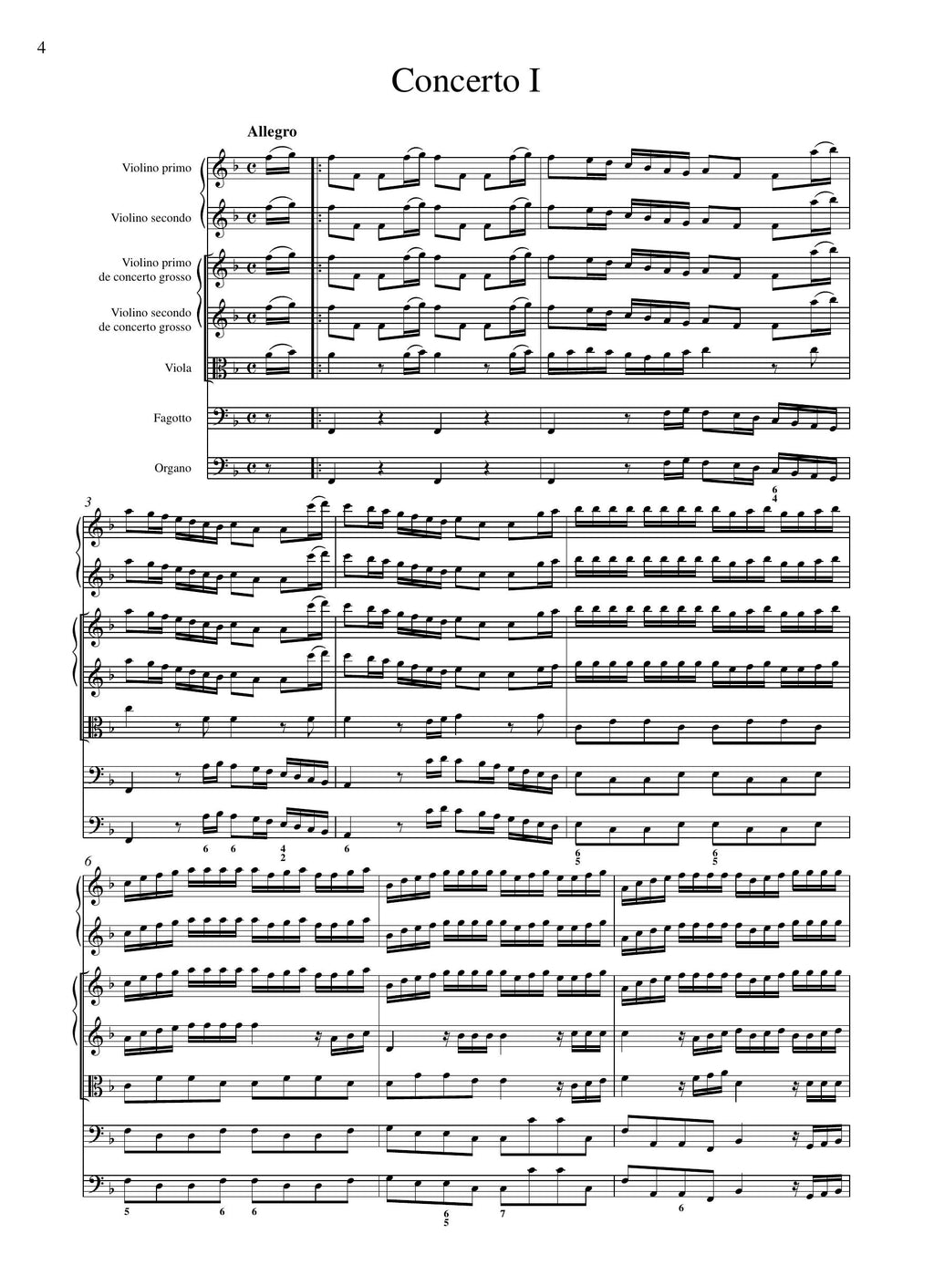 E.F. dall'Abaco: Concerti a più instrumenti op.5 (Amsterdam, [1719 ?])