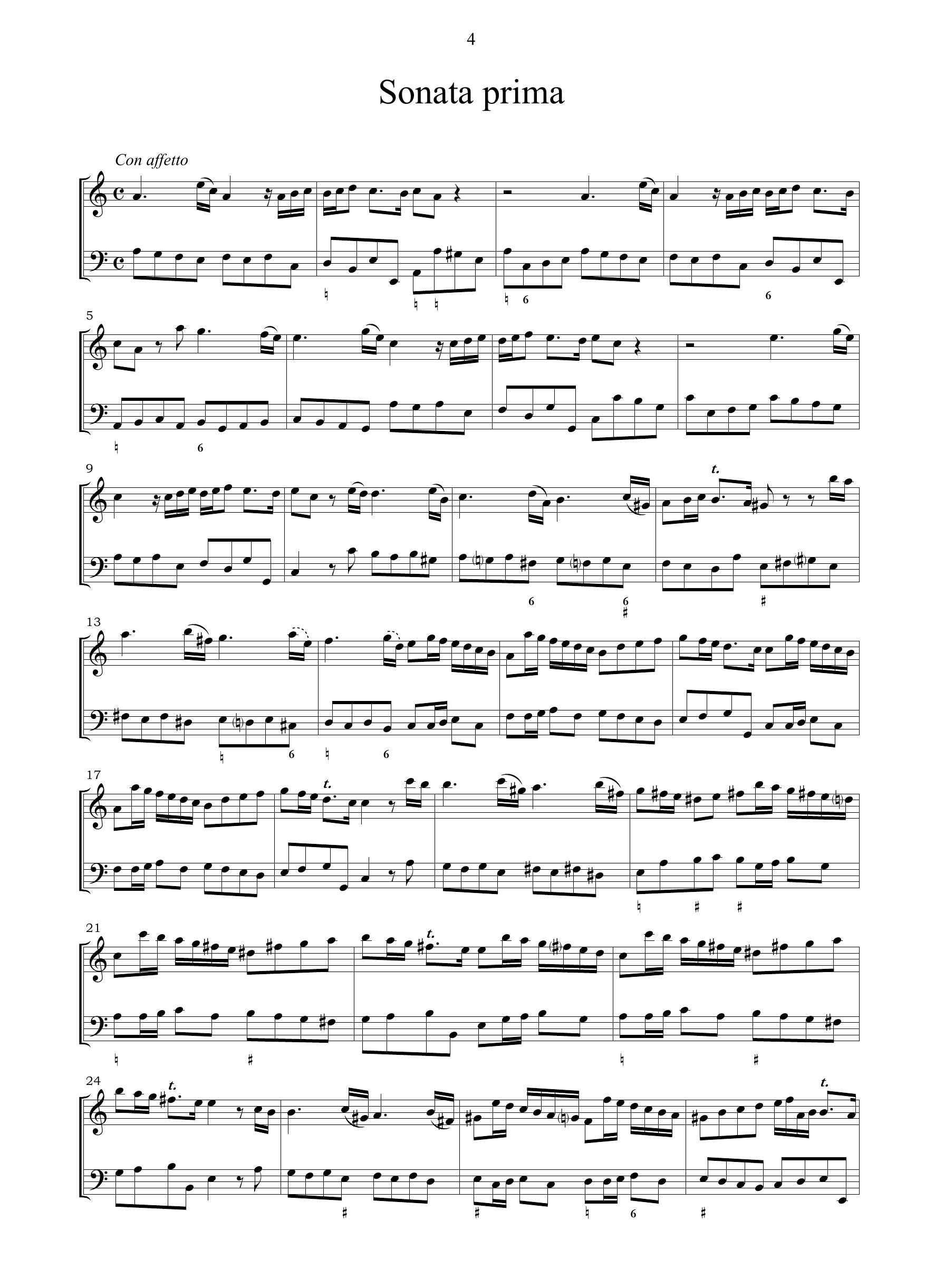 P. Degli Antonii: Sonate op.5 (Bologna, 1686)