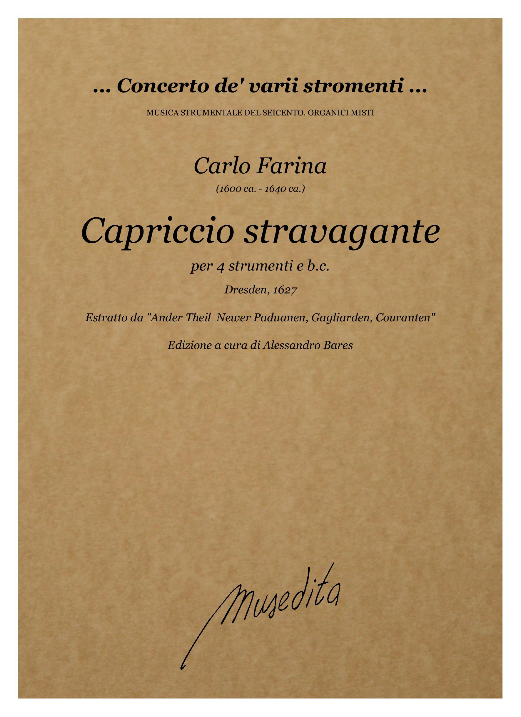 C. Farina: Capriccio stravagante (Dresden, 1627)