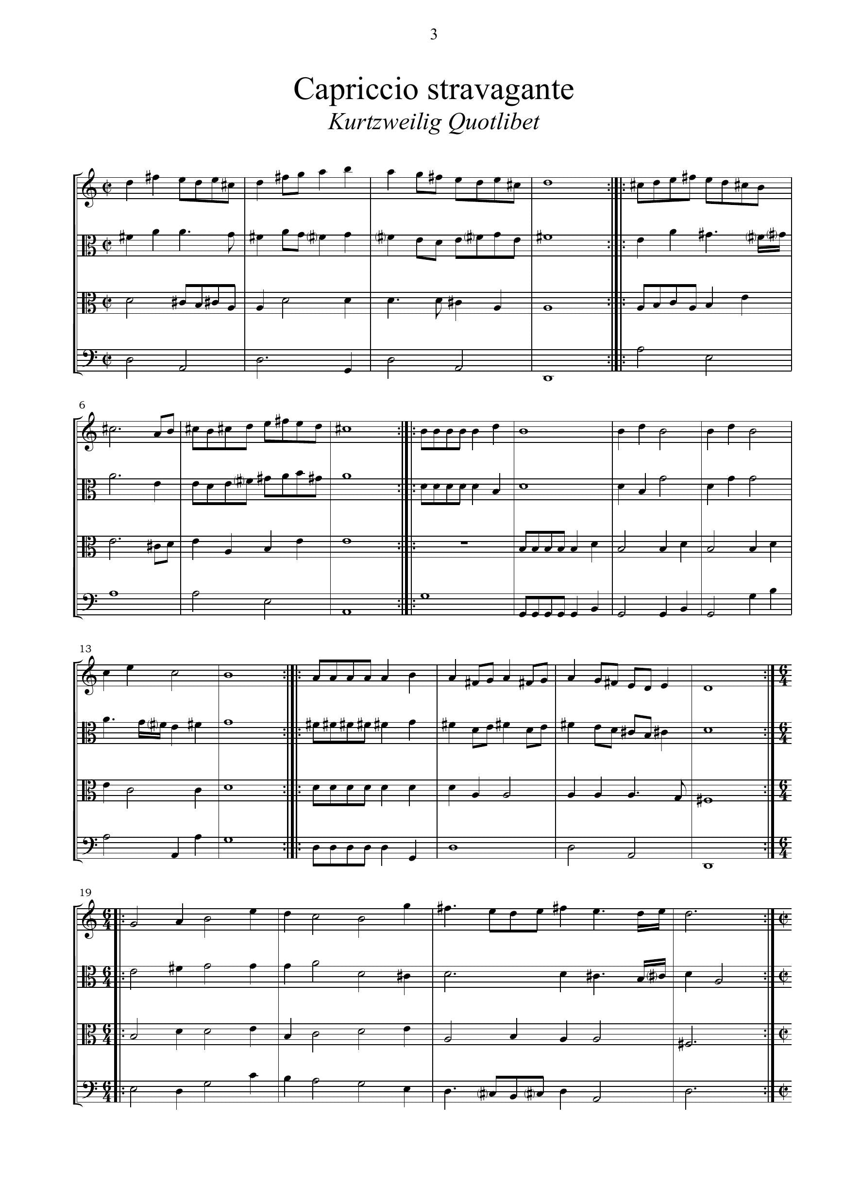 C. Farina: Capriccio stravagante (Dresden, 1627)