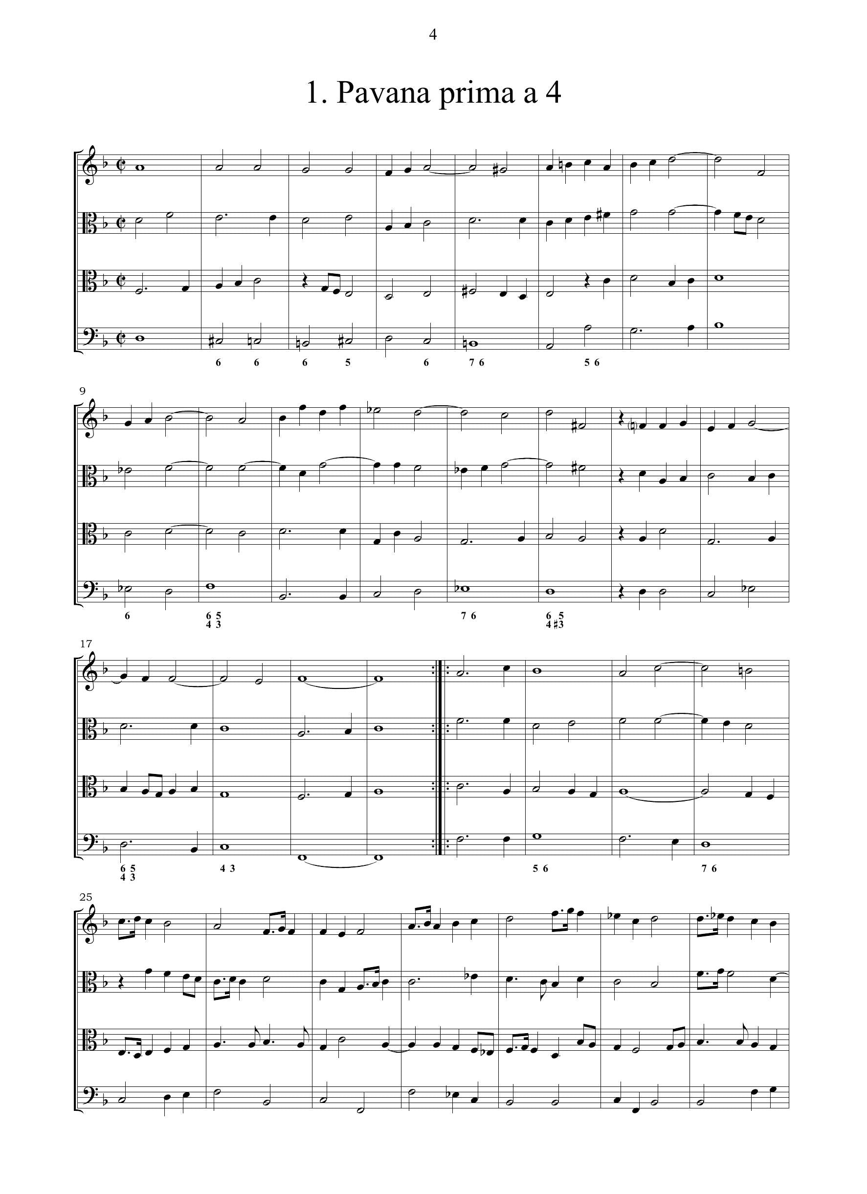 C. Farina: Libro [primo] delle Pavane, Gagliarde, Brandi, Mascharata, Aria Franzesa, Volte, Balletti, Sonate, Canzone (Dresden, 1626)