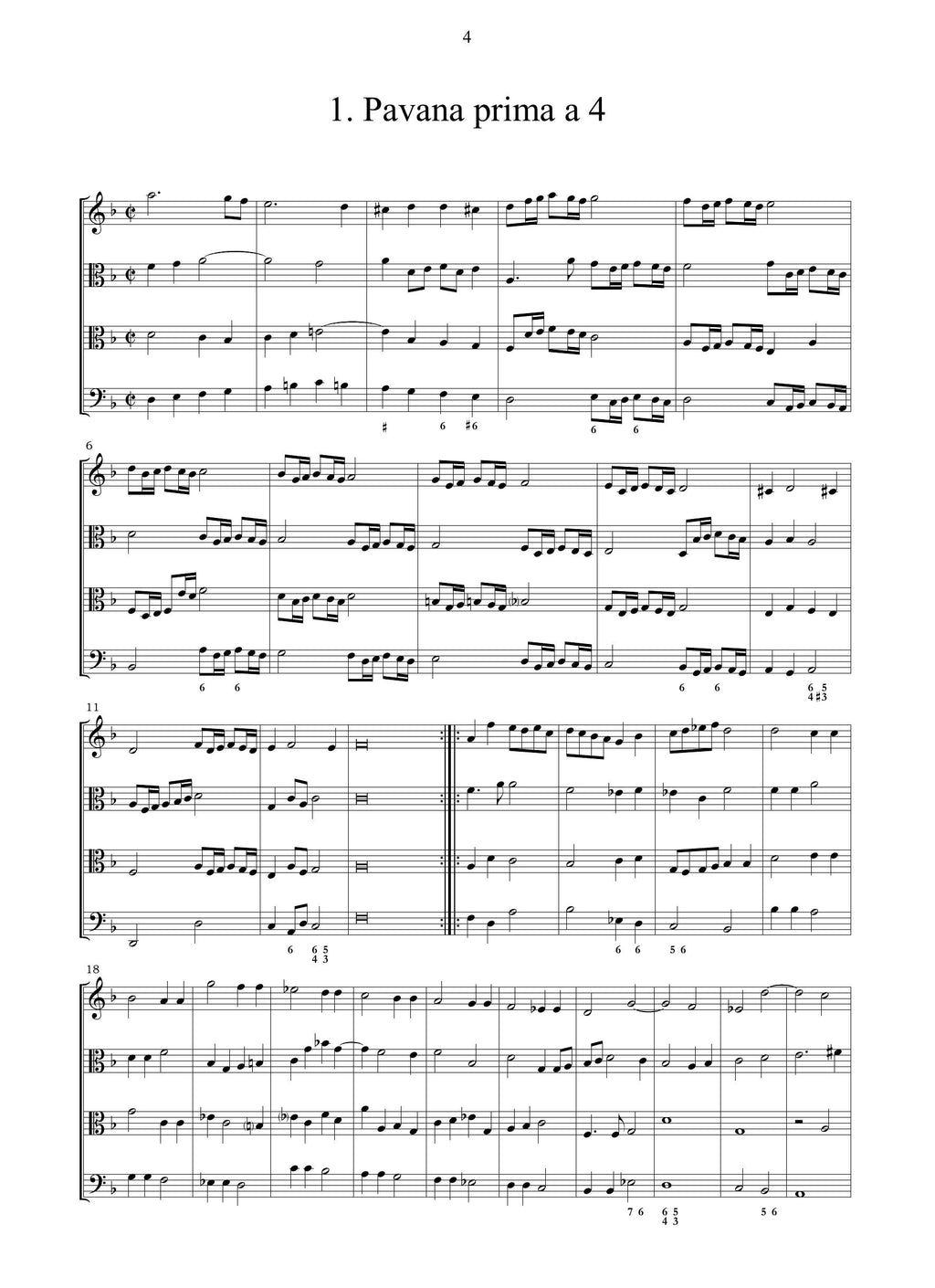 C. Farina: Il quarto libro delle Pavane, Gagliarde, Balletti, Volte, Passamezi, Sonate, Canzoni (Dresden, 1628)