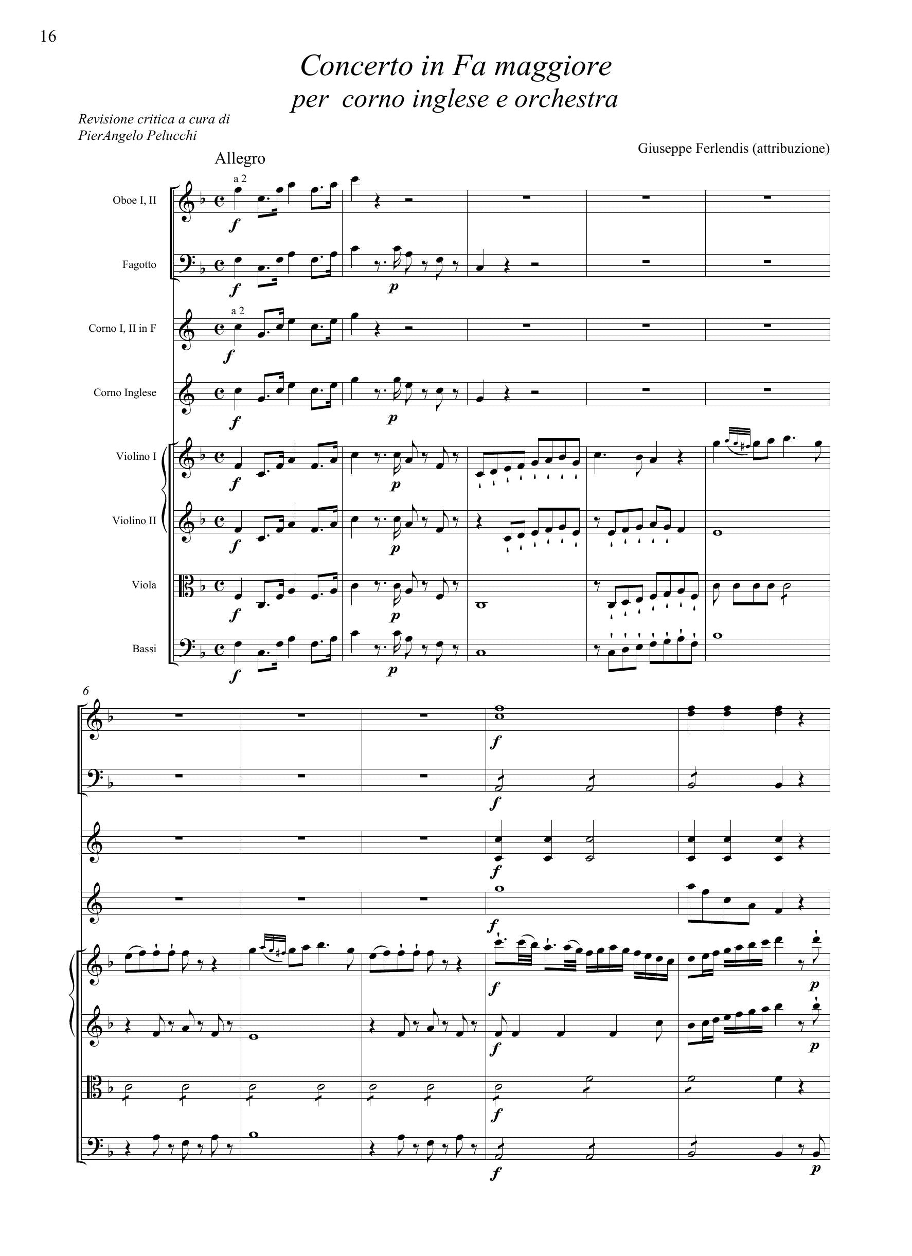 G. Ferlendis (attr.): Concerto in fa maggiore