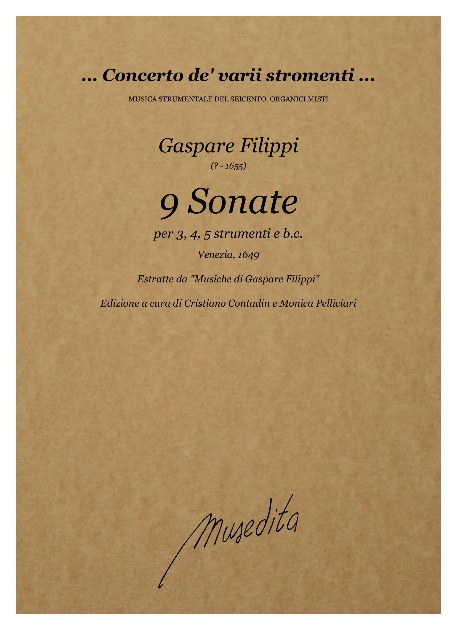 G. Filippi: 9 Sonate (Venezia, 1649)