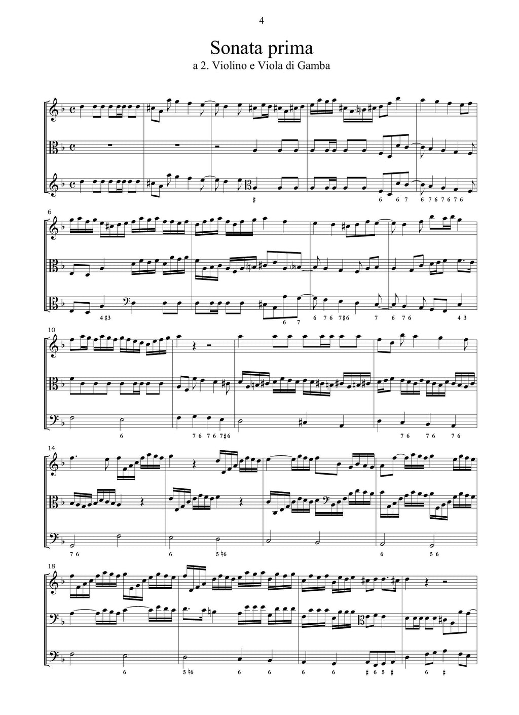 G. Finger: Sonate XII pro diversis instrumentis op.1 (London, 1688)