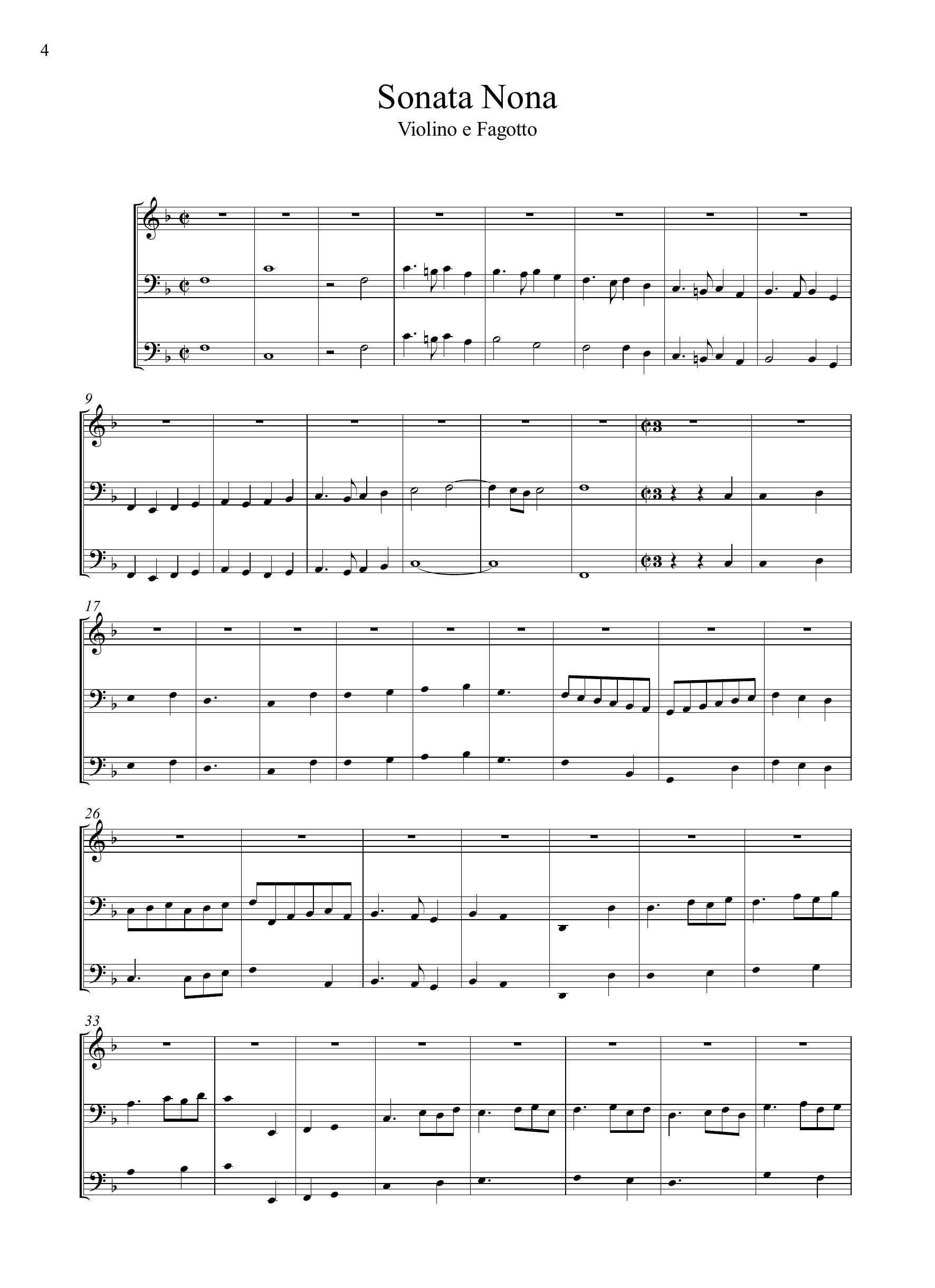 G.B. Fontana: 8 Sonate per fagotto con 1 - 2 violini e b.c. (Venezia, 1641)