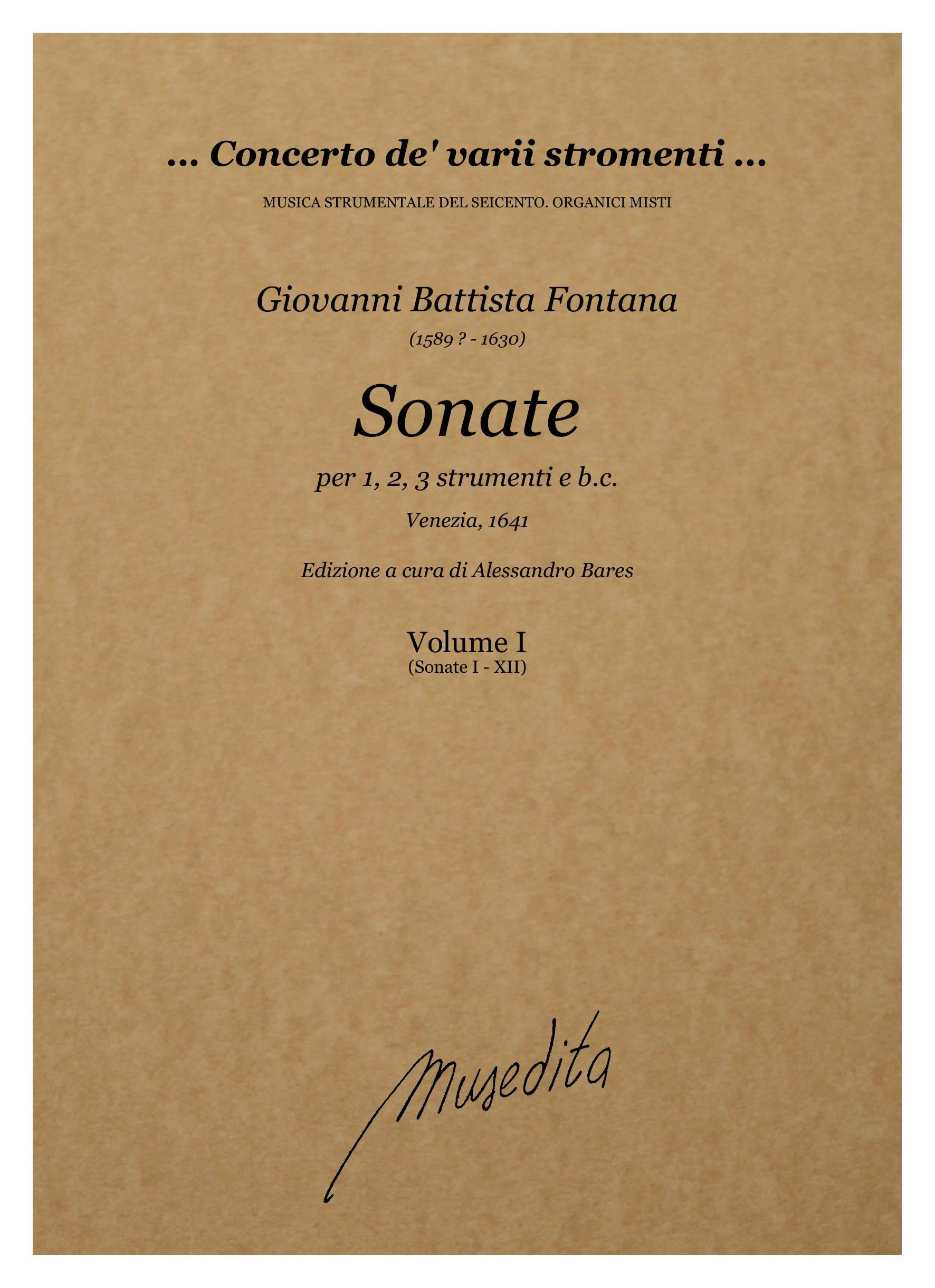 G.B. Fontana: Sonate a 1, 2, 3 (Venezia, 1641)