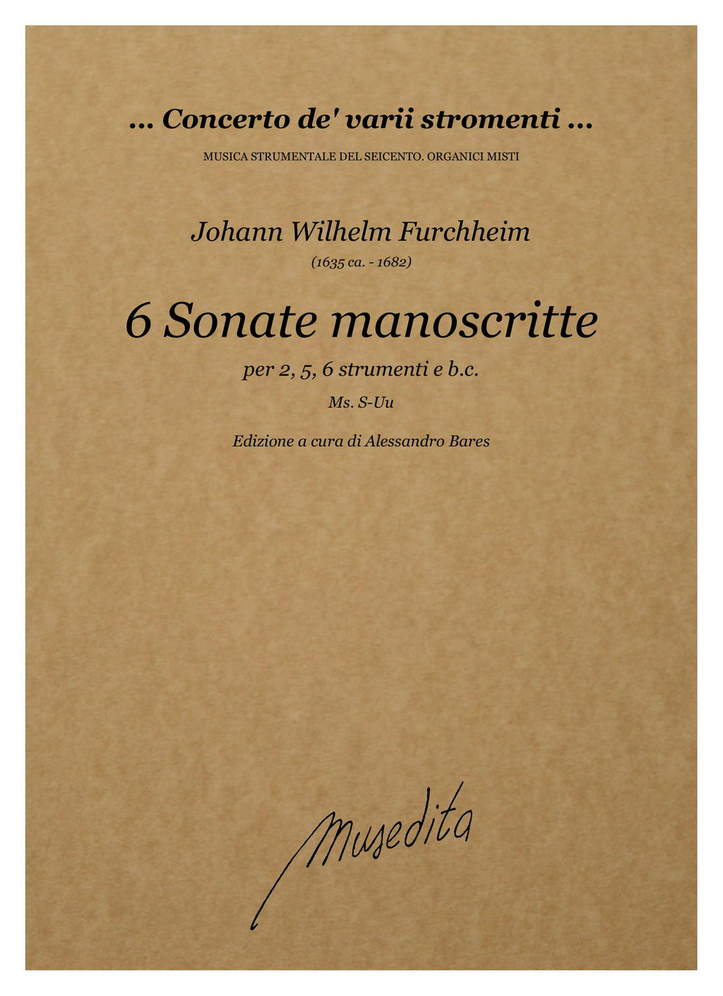 J.W. Furchheim: 6 Sonate manoscritte (S-Uu)