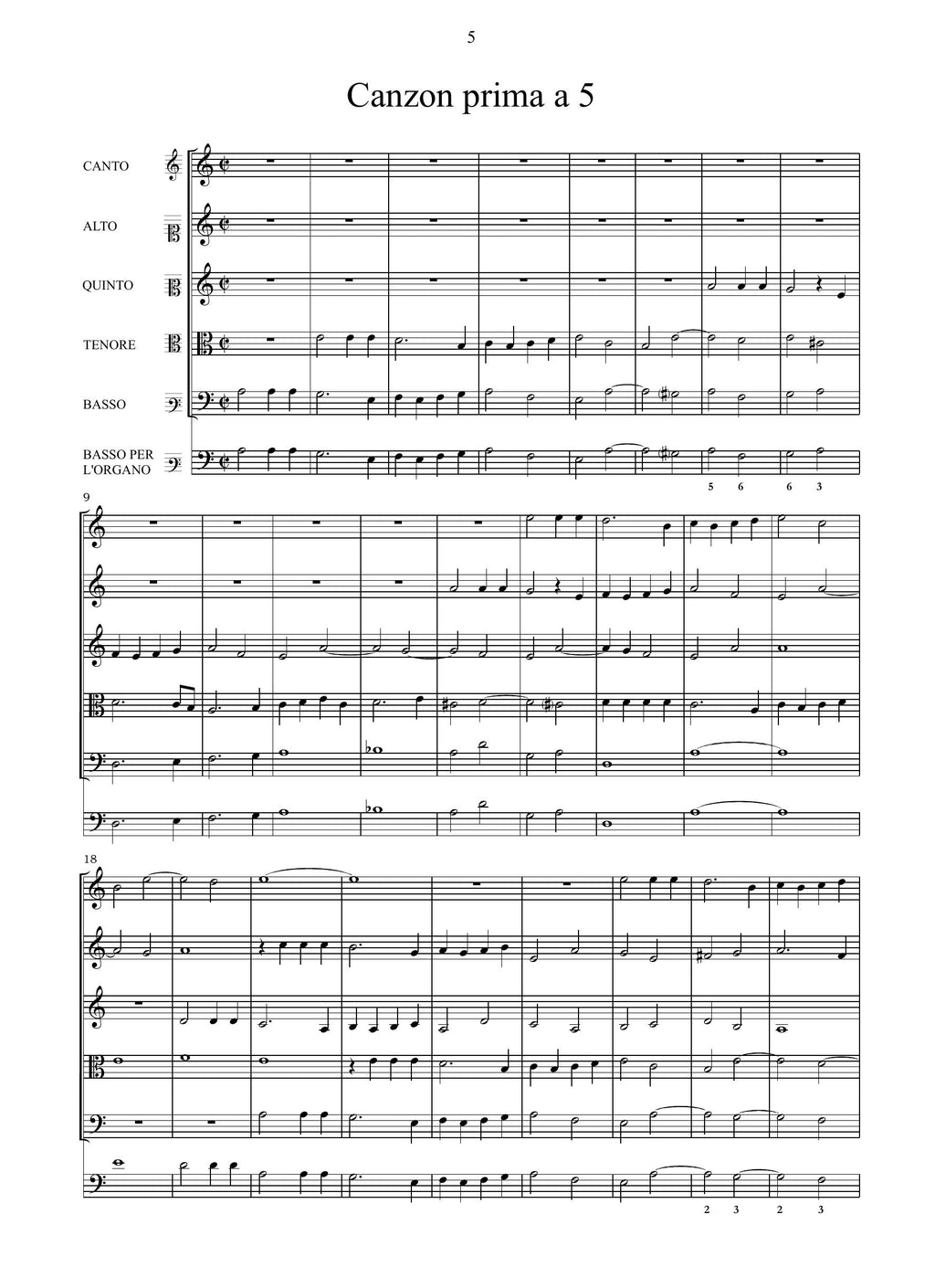 G. Gabrieli: Canzoni et sonate (Venezia, 1615)