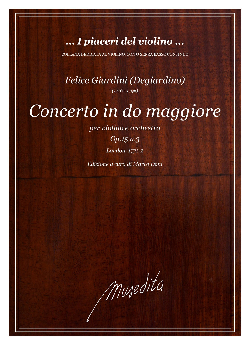 F. Giardini: Concerto in do maggiore op.15 n.3