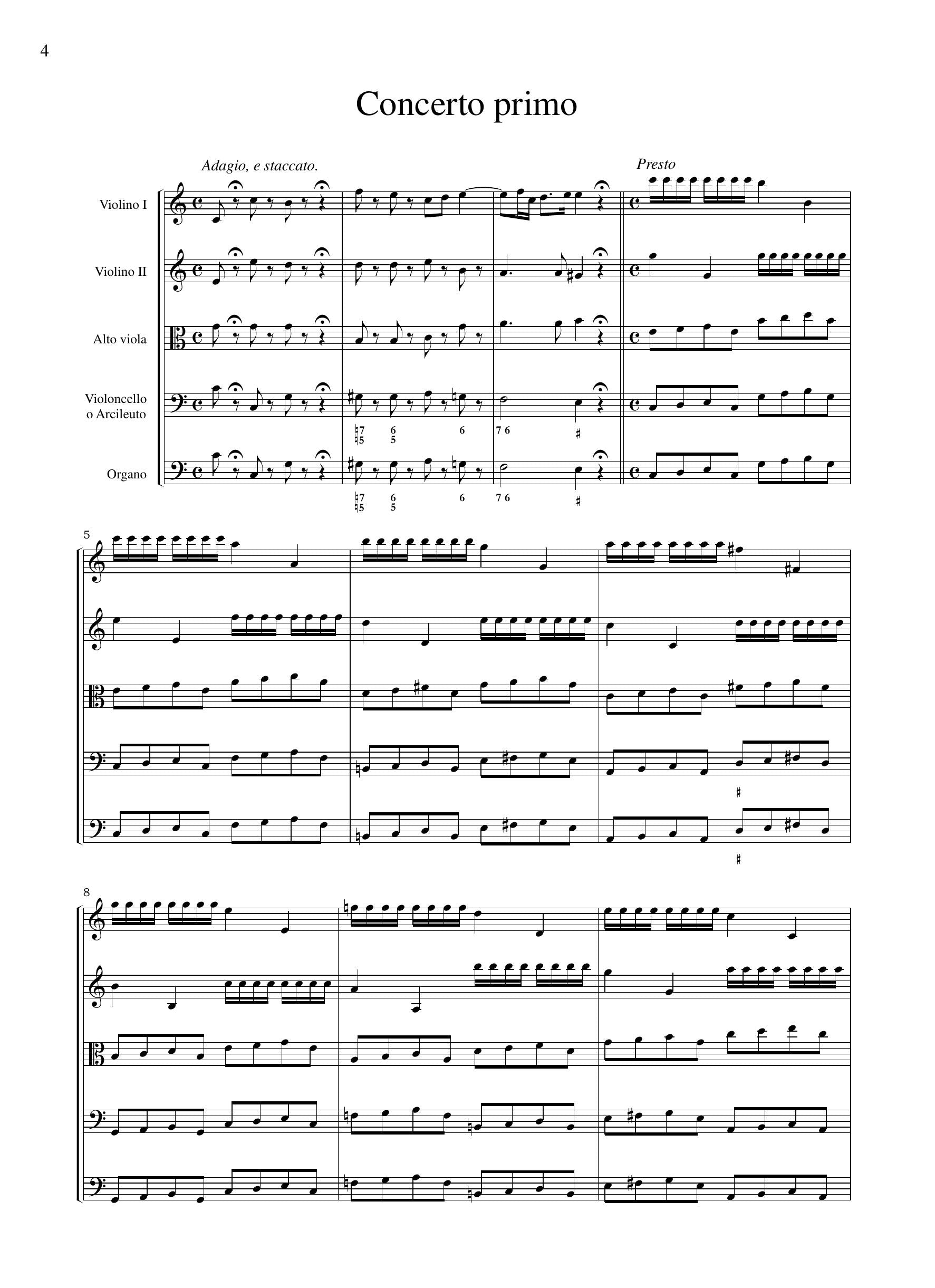 G.L. Gregori: Concerti grossi op.2 (Lucca, 1698)
