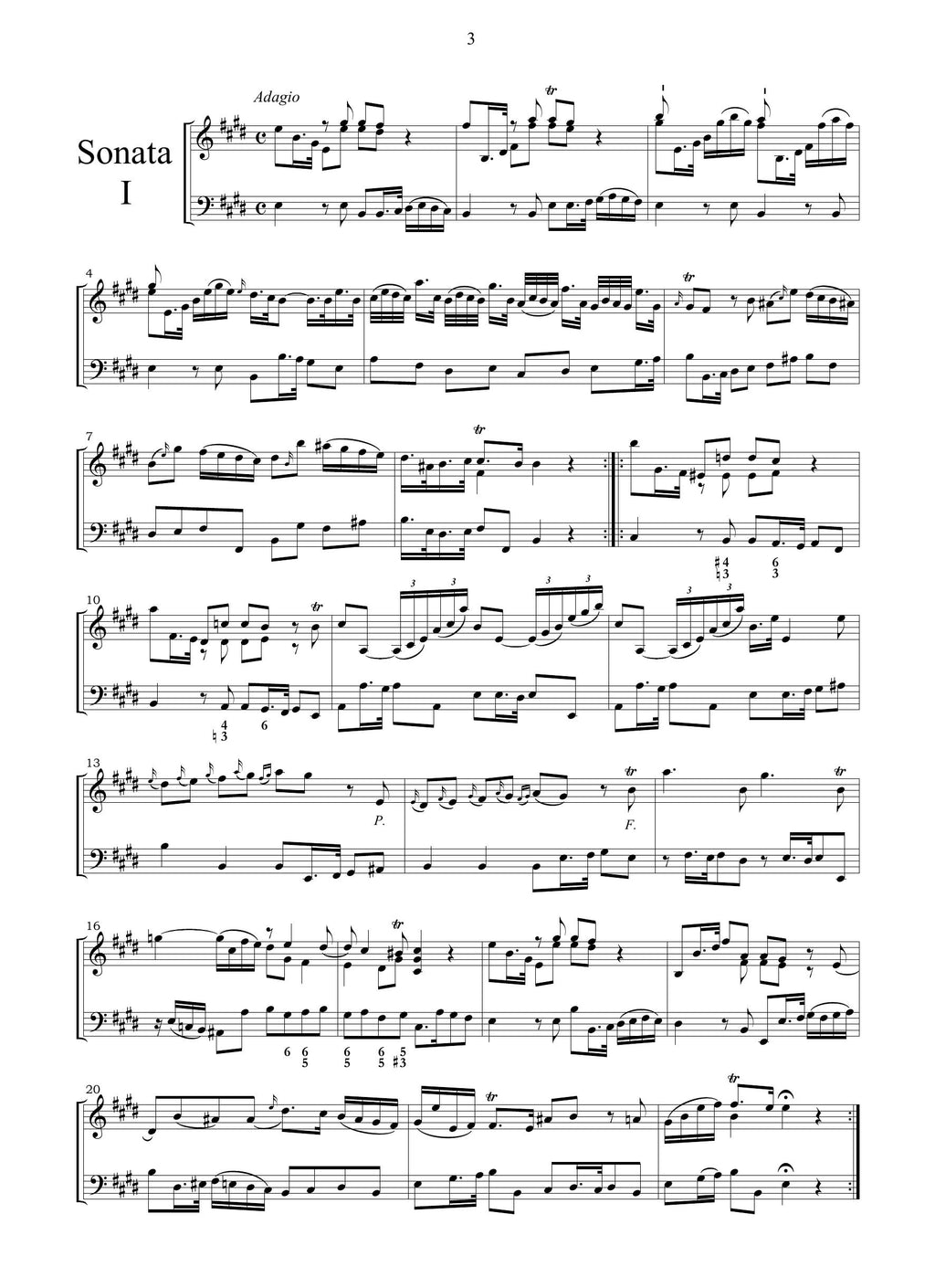 F. Guerini: Sonate op.1 (Amsterdam, [1740])