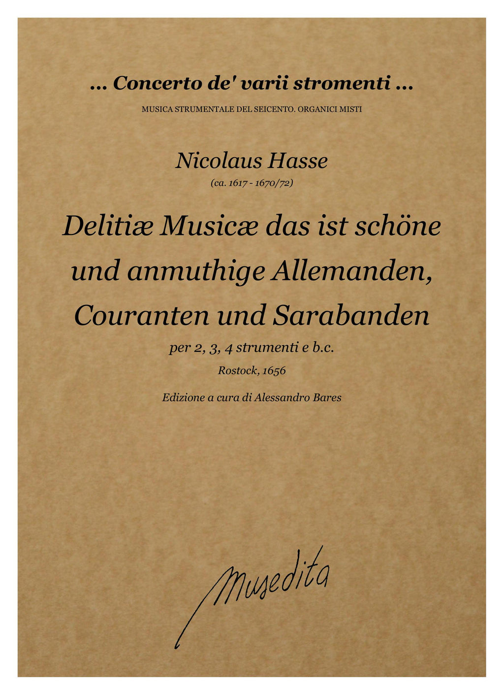 N. Hasse: Delitiæ Musicæ (Rostock, 1656)