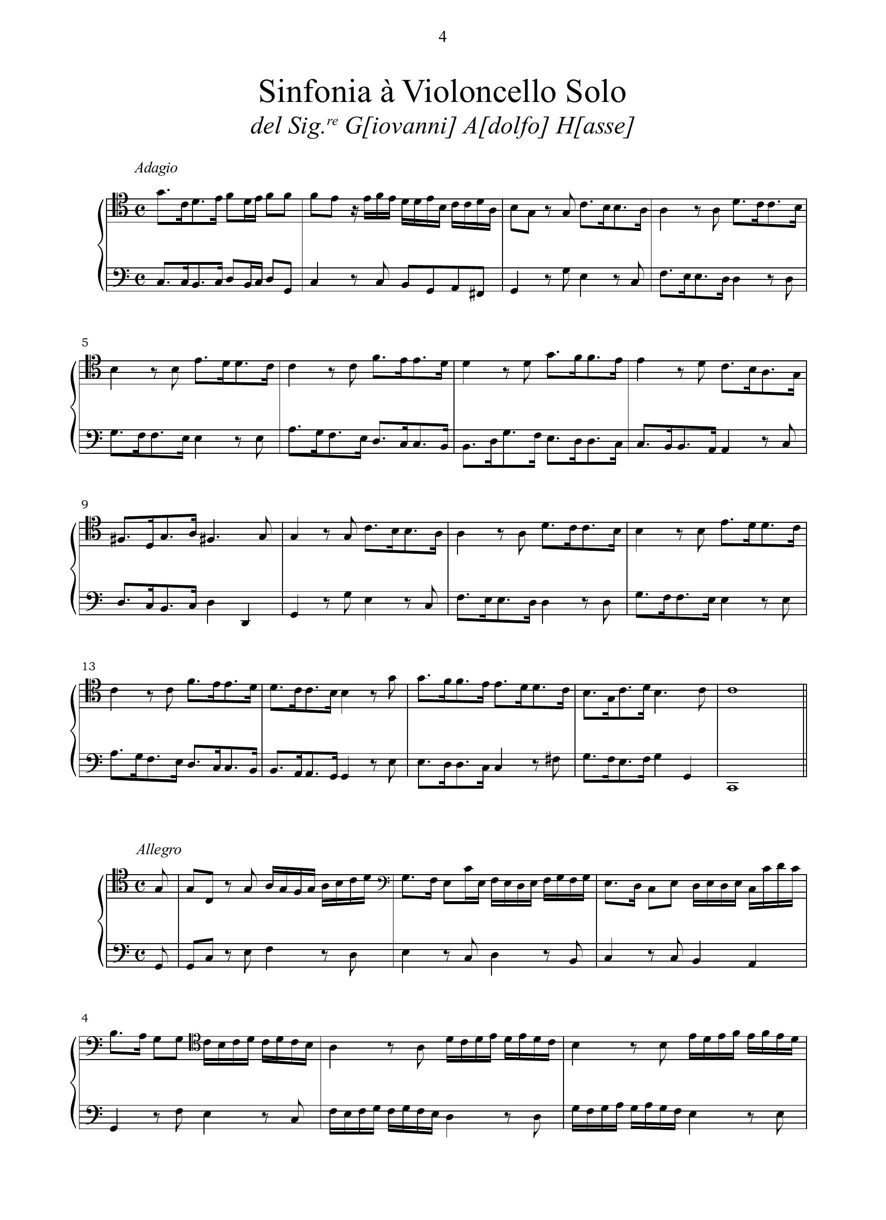 J.A. Hasse: Sonata (Ms, I-Mc)