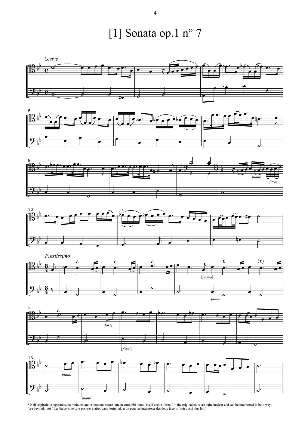 G.M. Jacchini: 4 Sonate (Bologna, s.a.; Modena, 1697)