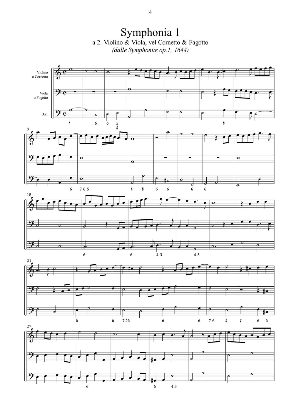 N.a Kempis: 18 Sonate per violino o cornetto, fagotto e b.c. (Antwerpen, 1644, 1647, 1649)