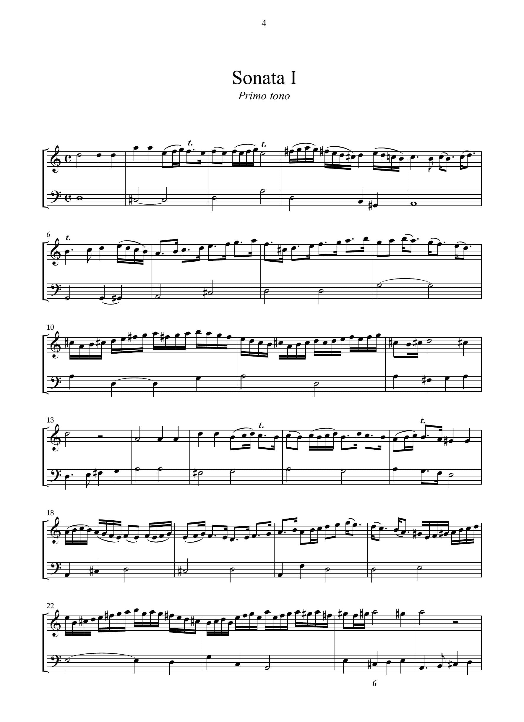G.A. Leoni: Sonate di violino a voce sola op.3 (Roma, 1652)