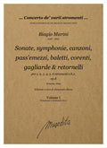 B. Marini: Sonate, symphonie, canzoni, passemezzi, balletti, correnti, gagliarde & ritornelli a 1. 2. 3. 4. 5. & 6 voci op.8 (Venezia, 1629)