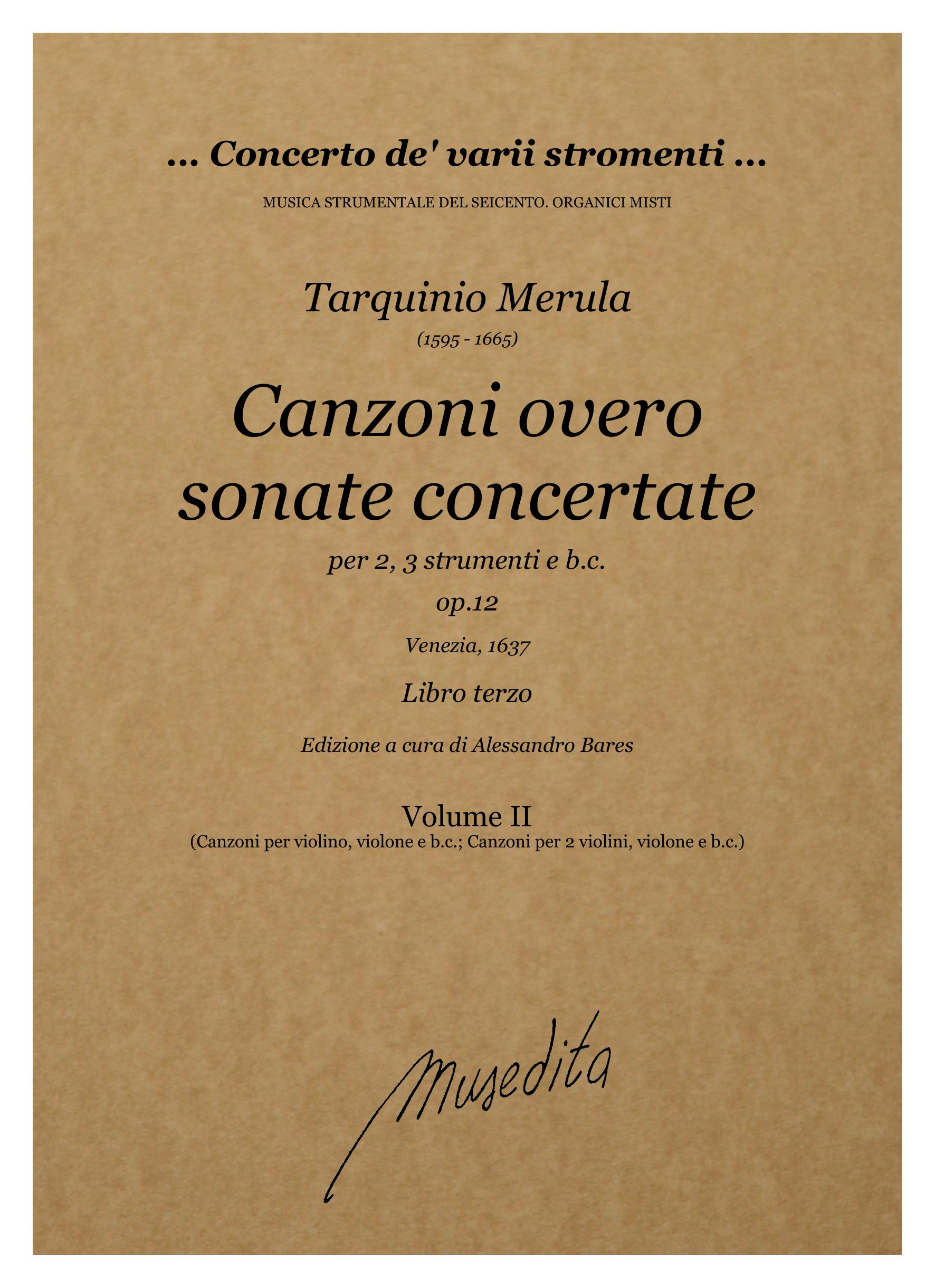 T. Merula: Canzoni overo sonate concertate per chiesa e camera (libro terzo) op.12 (Venezia, 1637)